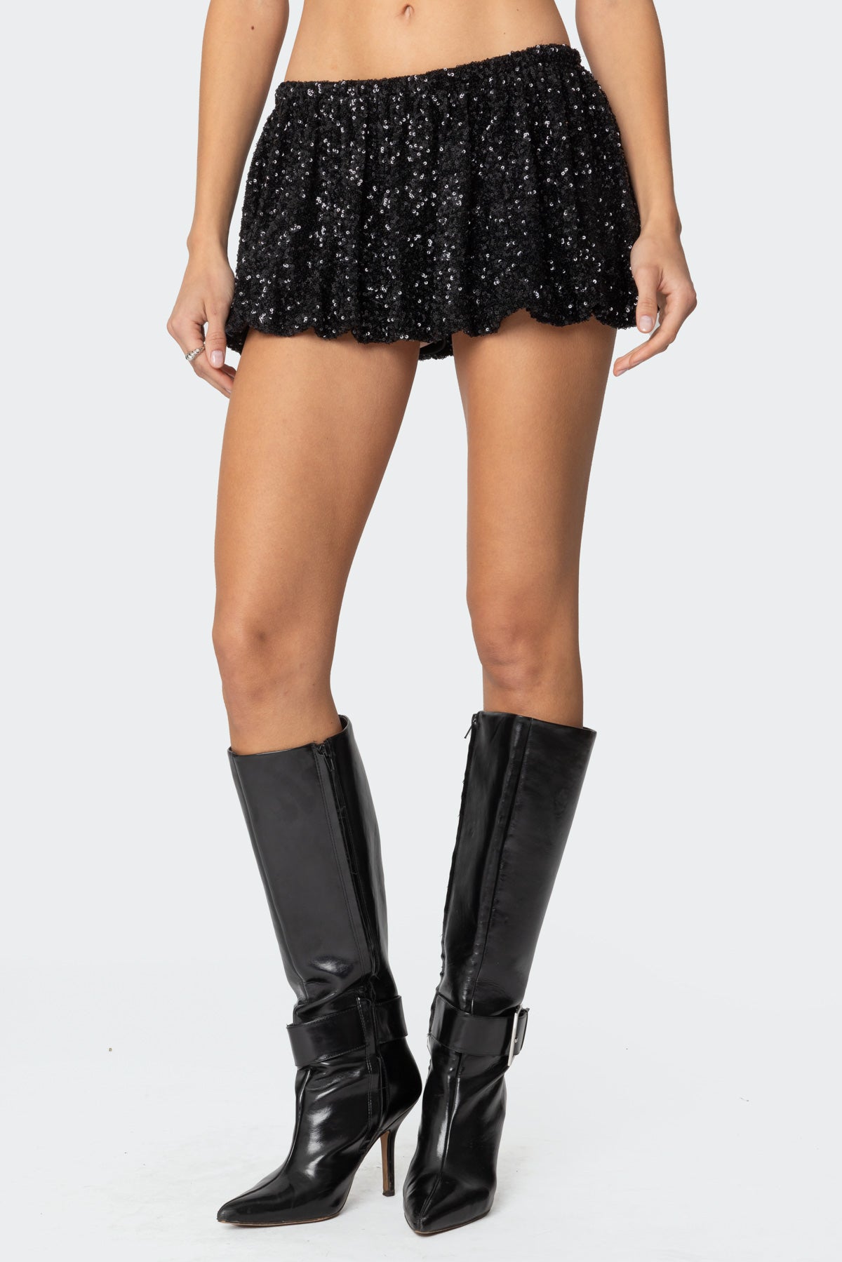 Sequin Bubble Micro Skort - Image 2