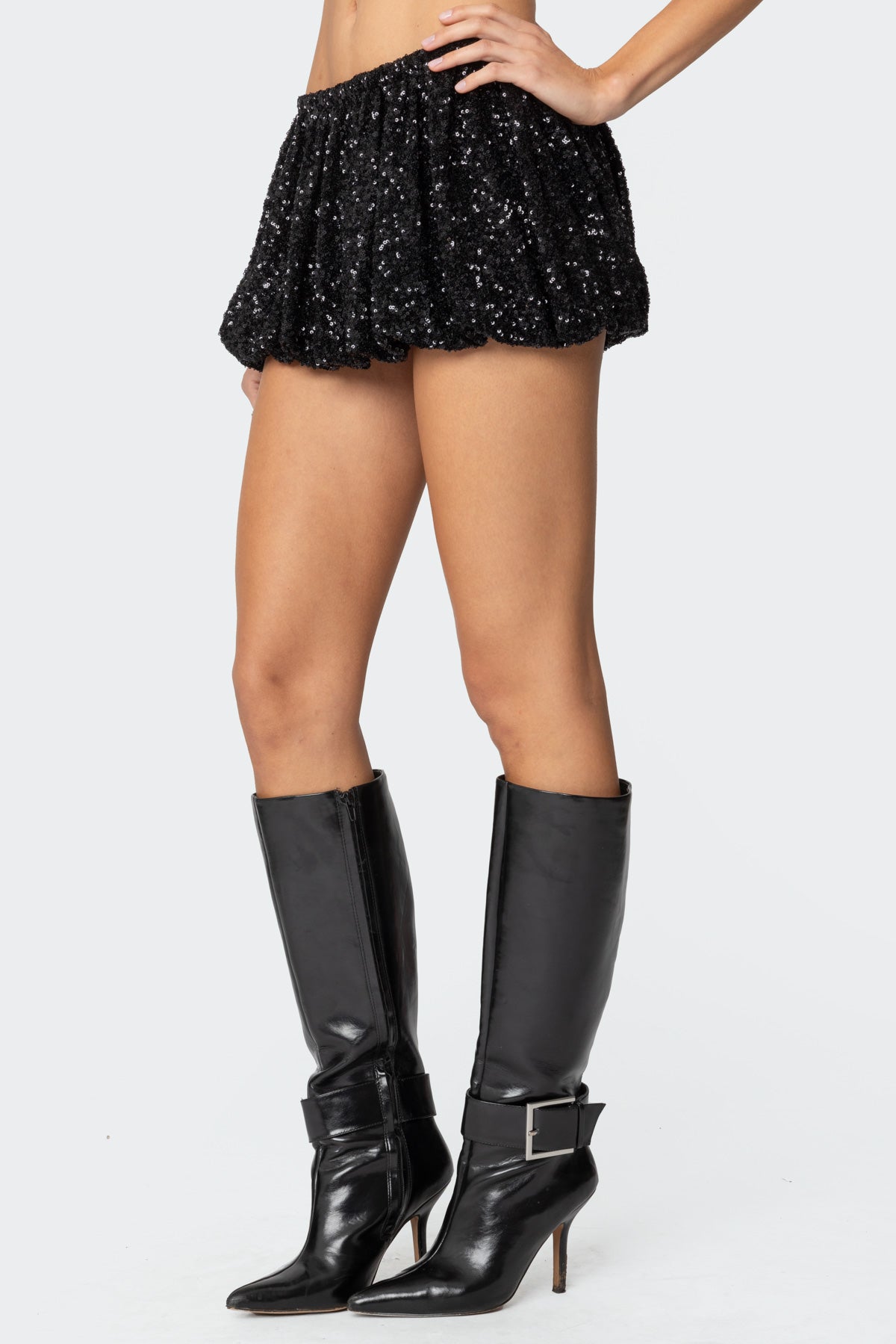 Sequin Bubble Micro Skort - Image 3