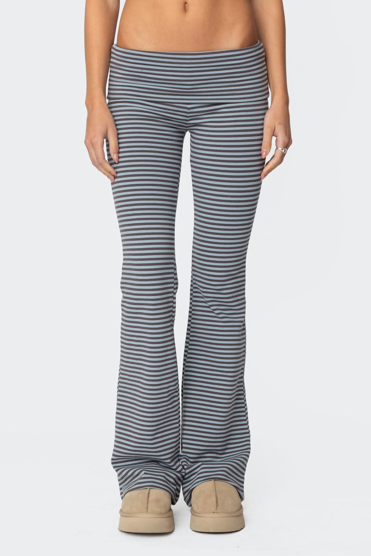 Kaeli Stripey Flared Leggings - Image 2