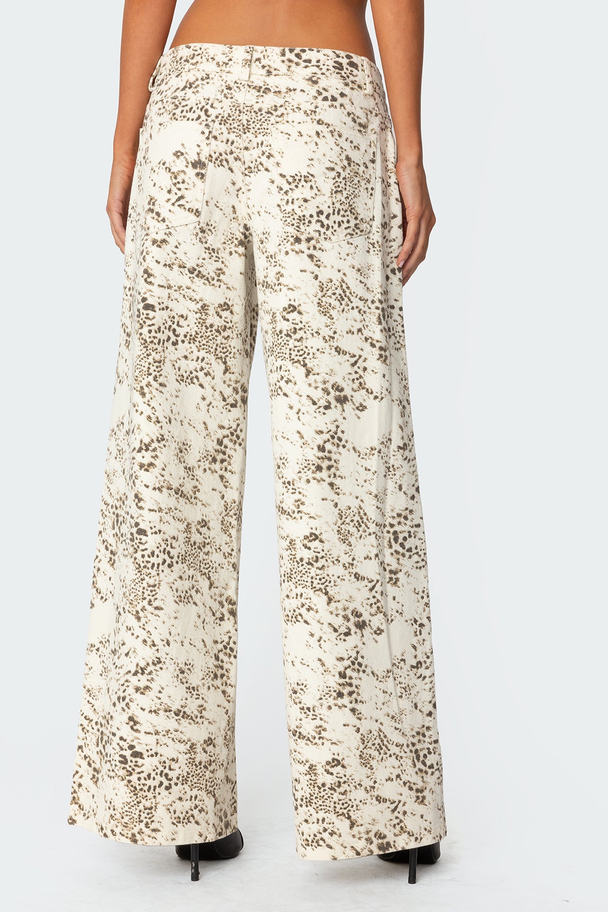 Snow Leopard Low Rise Baggy Jeans - Image 5
