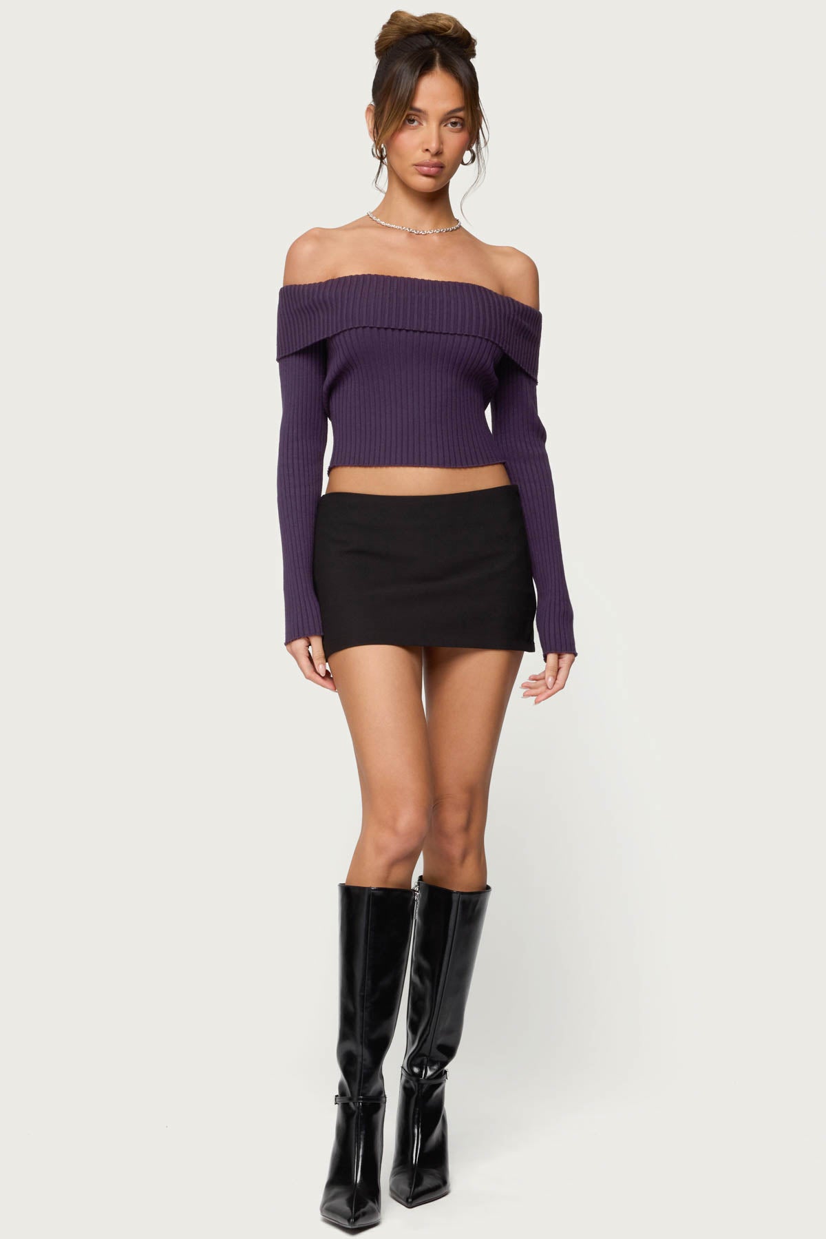 Lauren Knit Foldover Top - Image 2