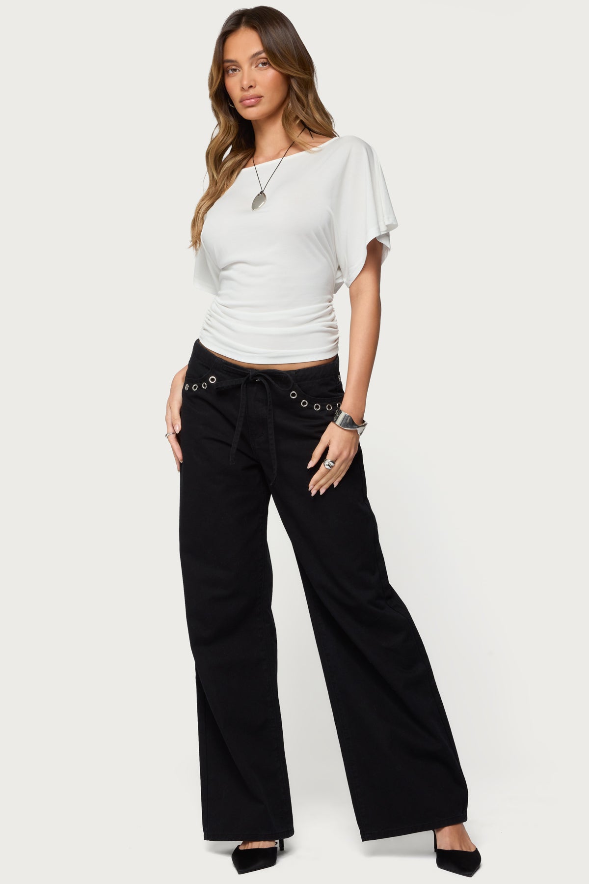 Abriana Ruched Waist Top - Image 5