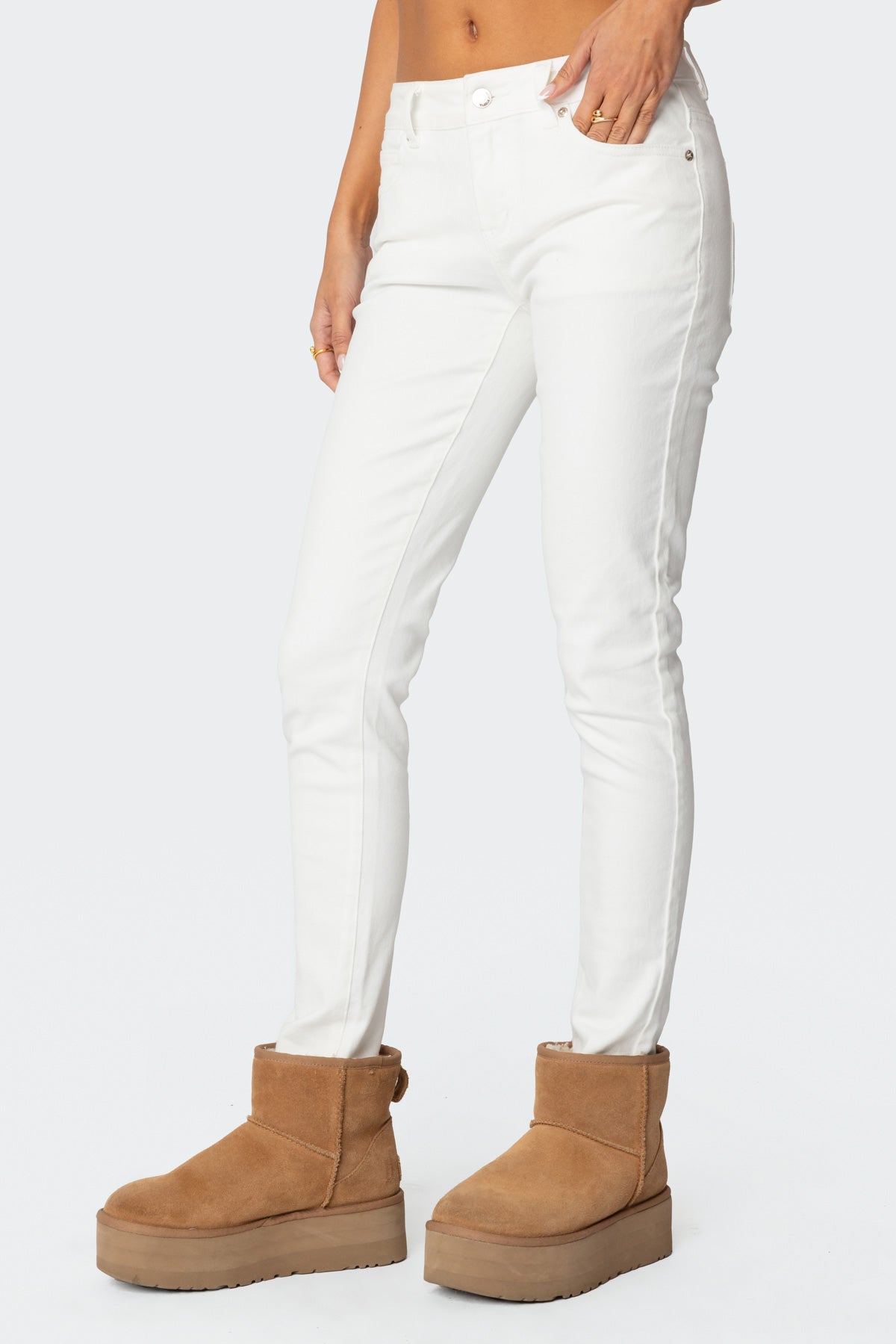 Berta Low Rise Skinny Jeans - Image 4