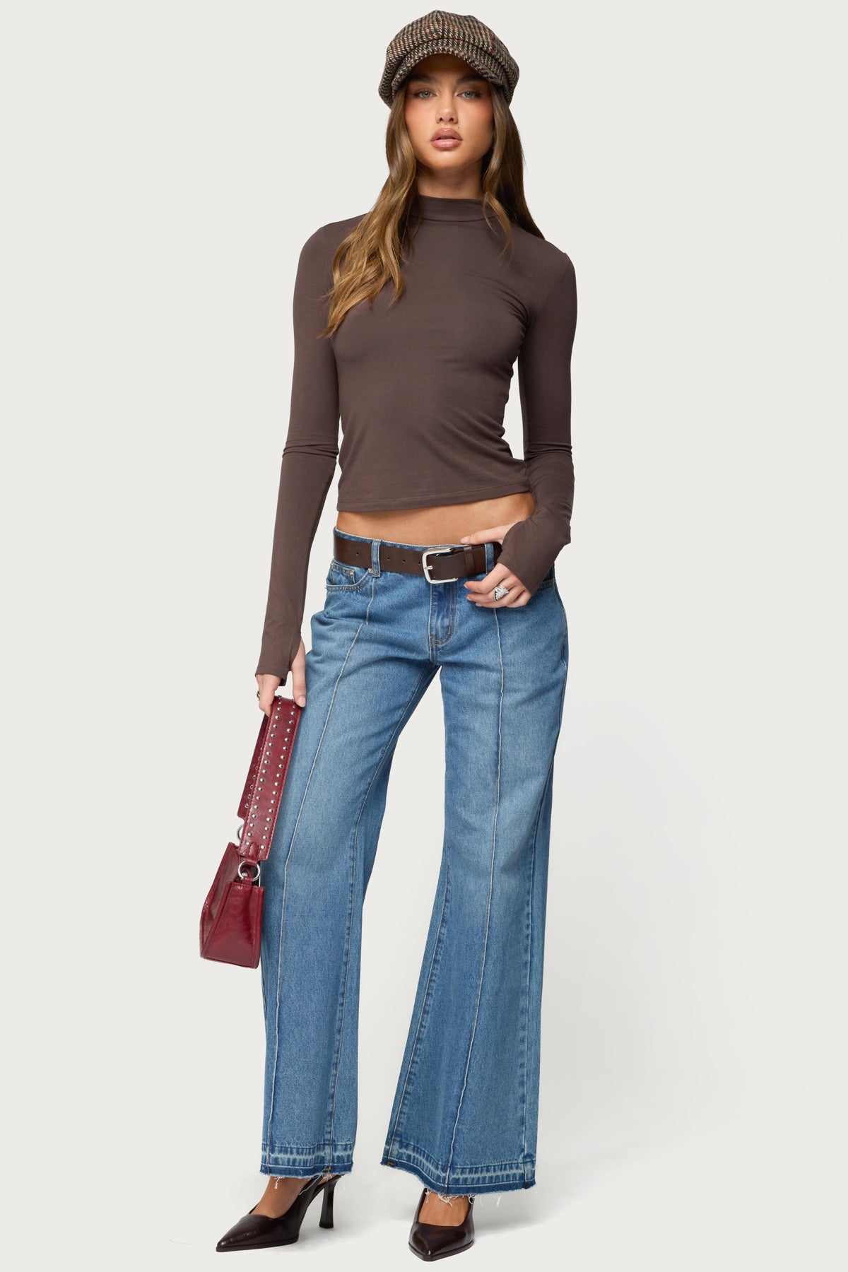 Binta Mock Neck Long Sleeve Top - Image 3