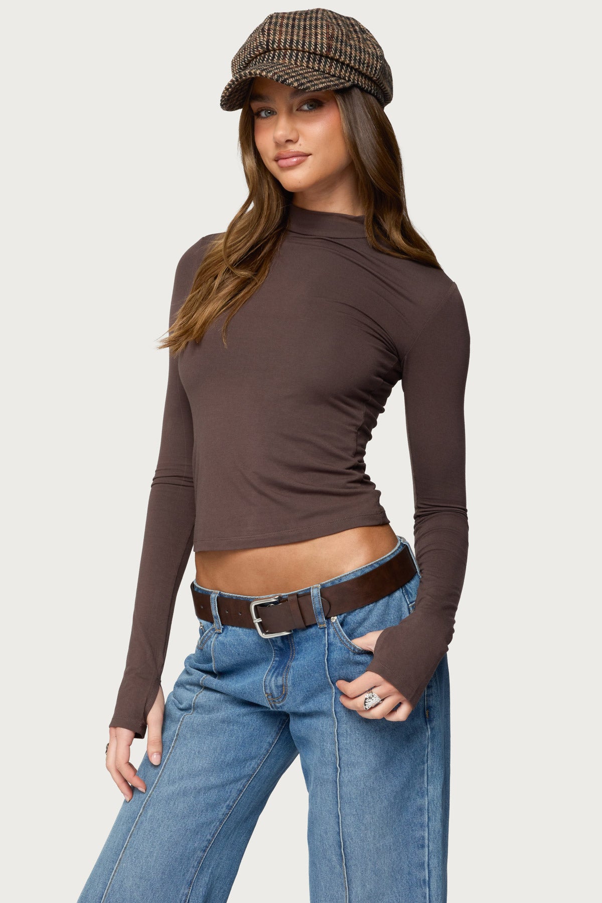 Binta Mock Neck Long Sleeve Top - Image 4