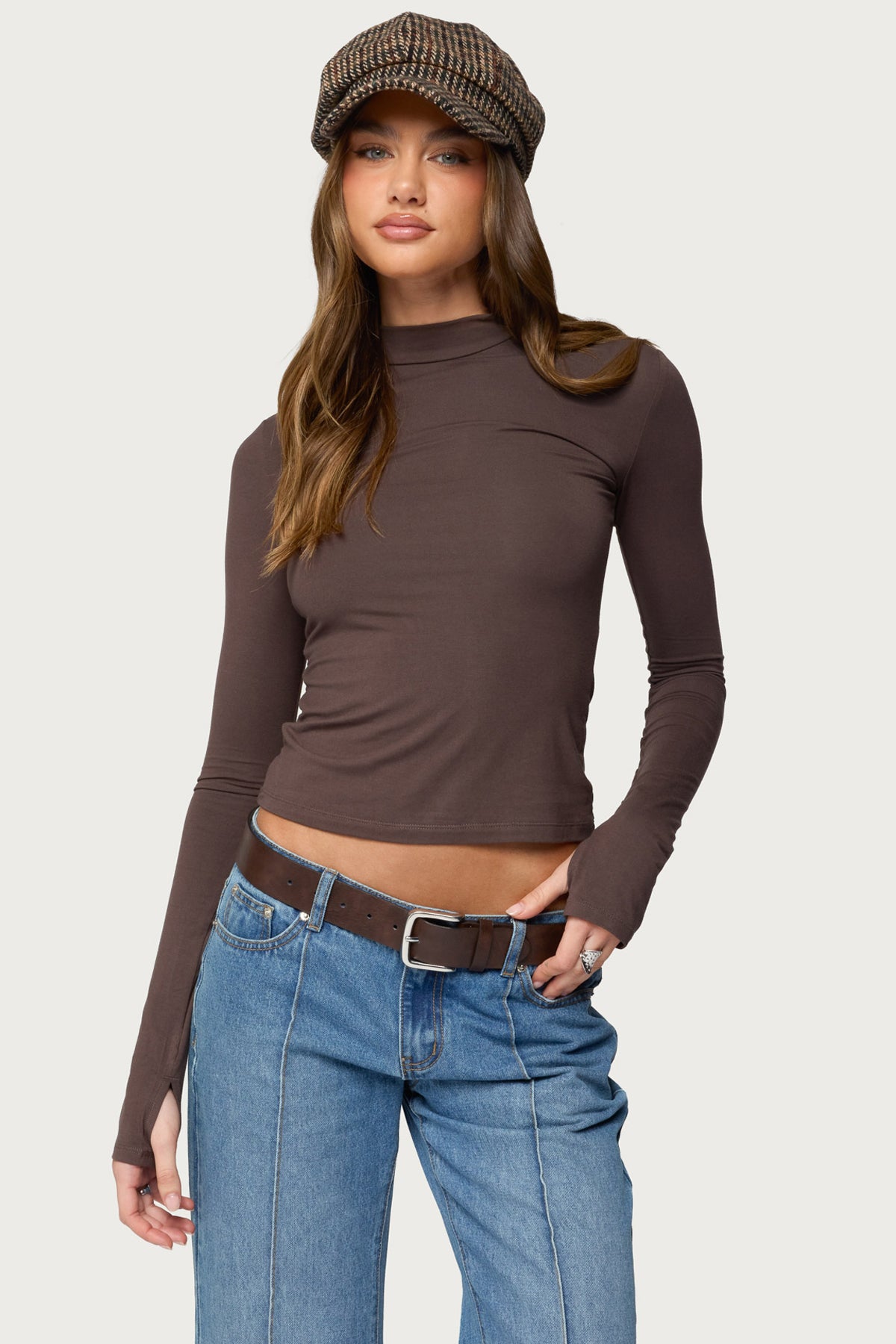 Binta Mock Neck Long Sleeve Top - Image 2