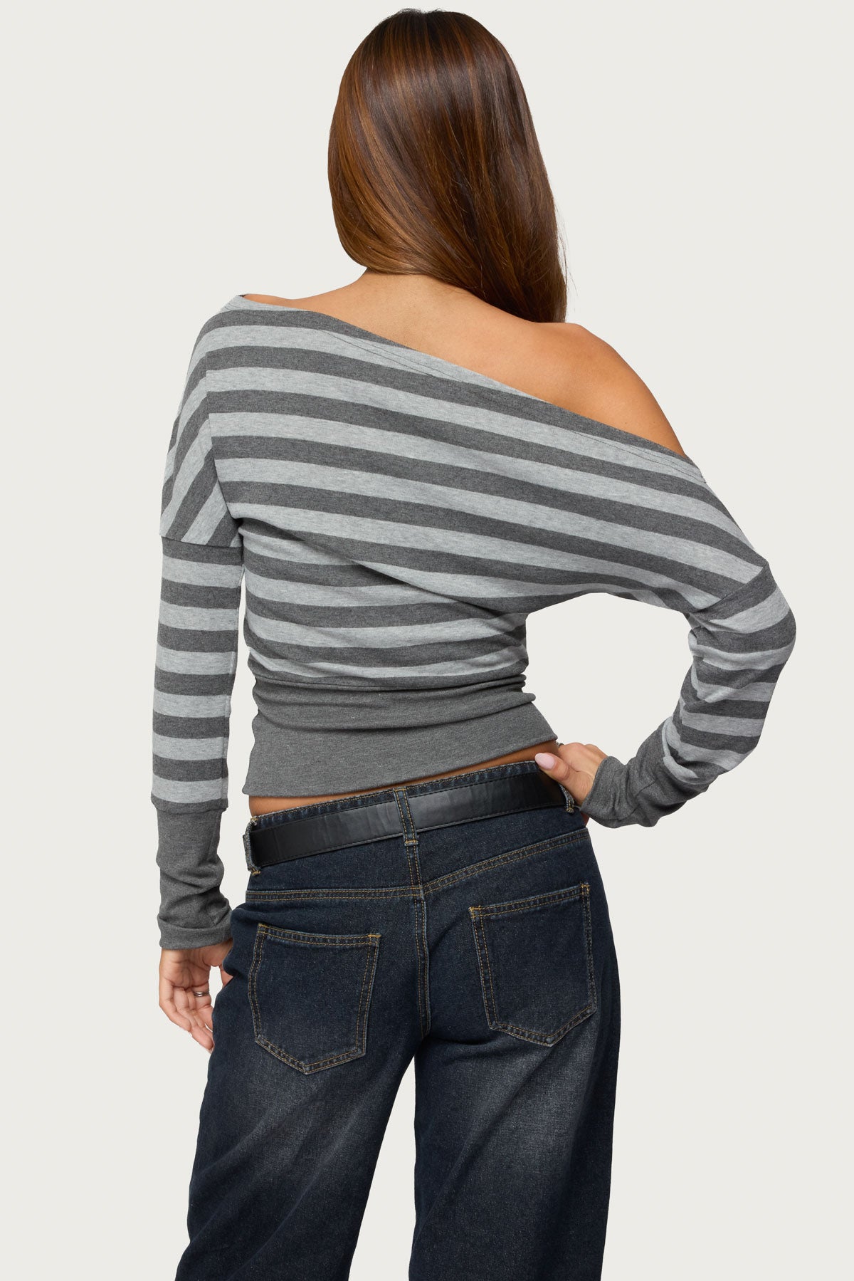 Marniee Striped Off Shoulder Top - Image 5