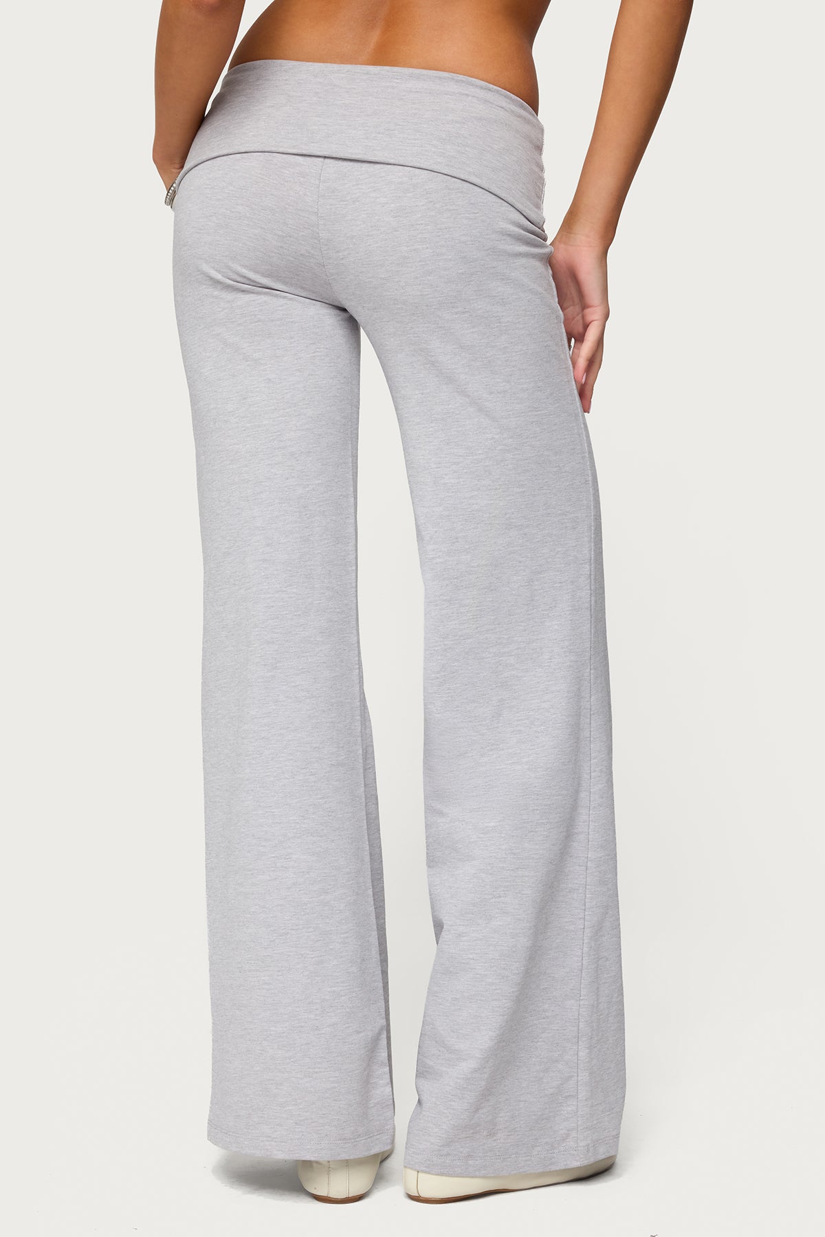 Wide Leg Foldover Pants - Image 3