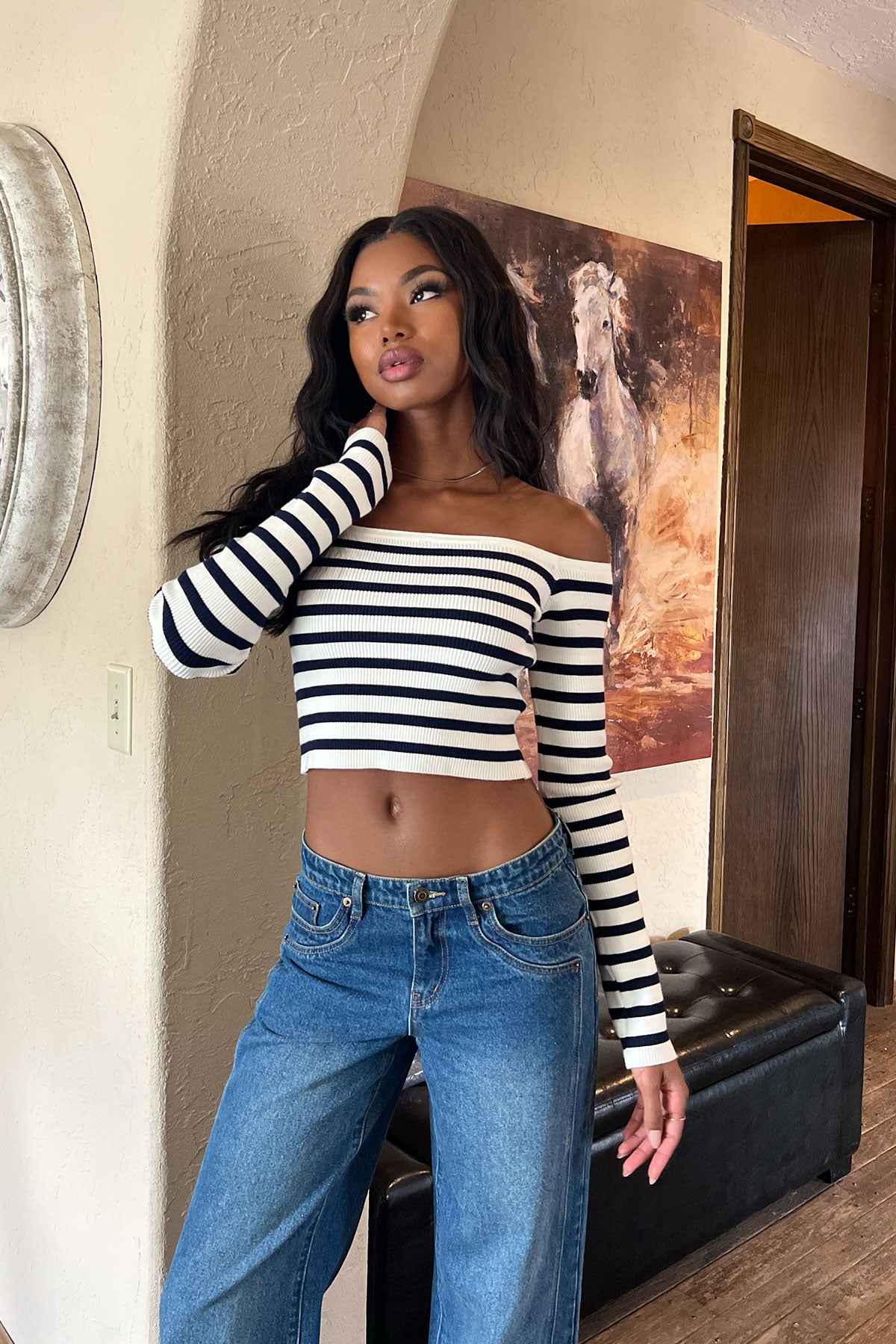 Miranda Off Shoulder Knit Top - Image 6