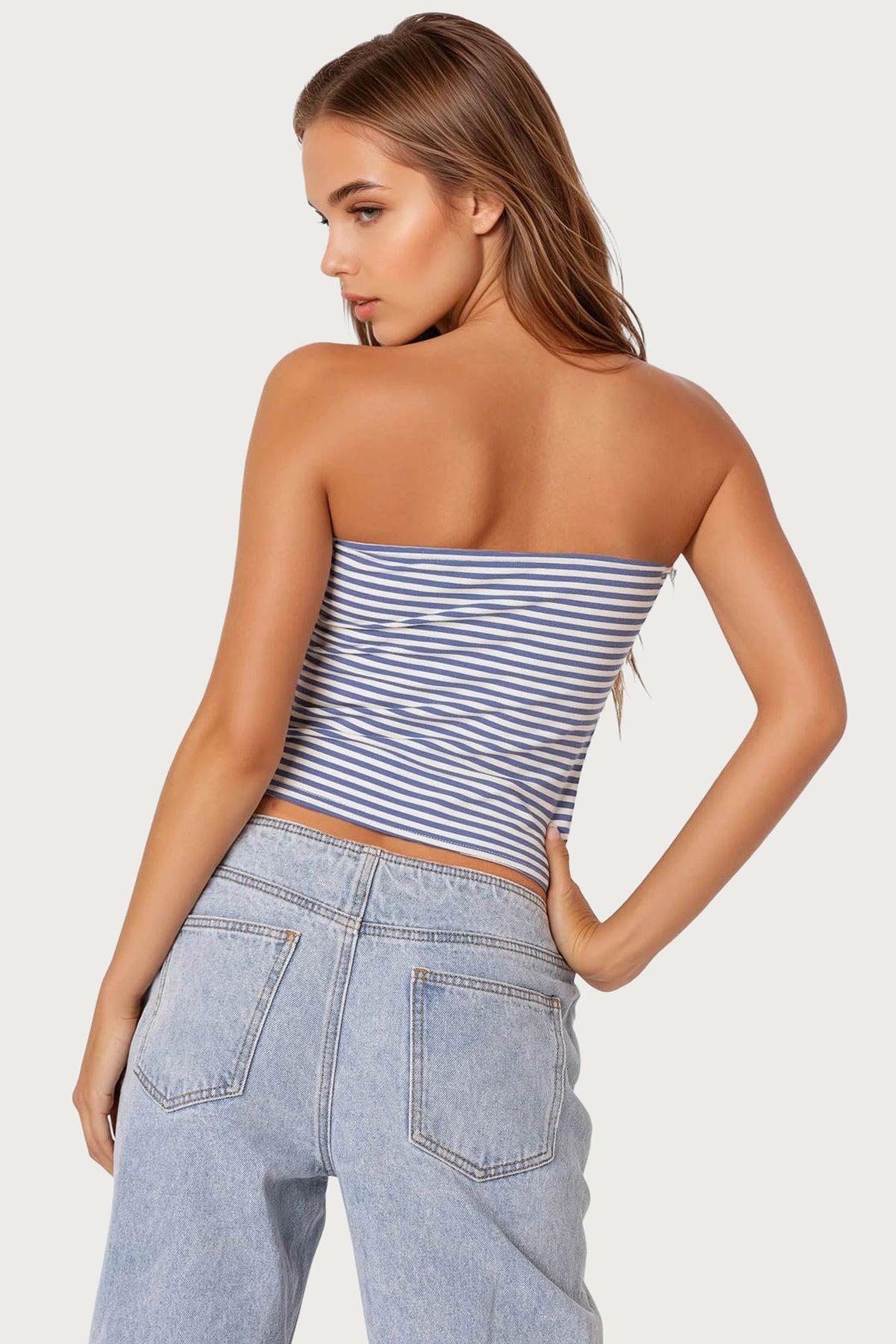 Lilah Striped Tube Top - Image 4