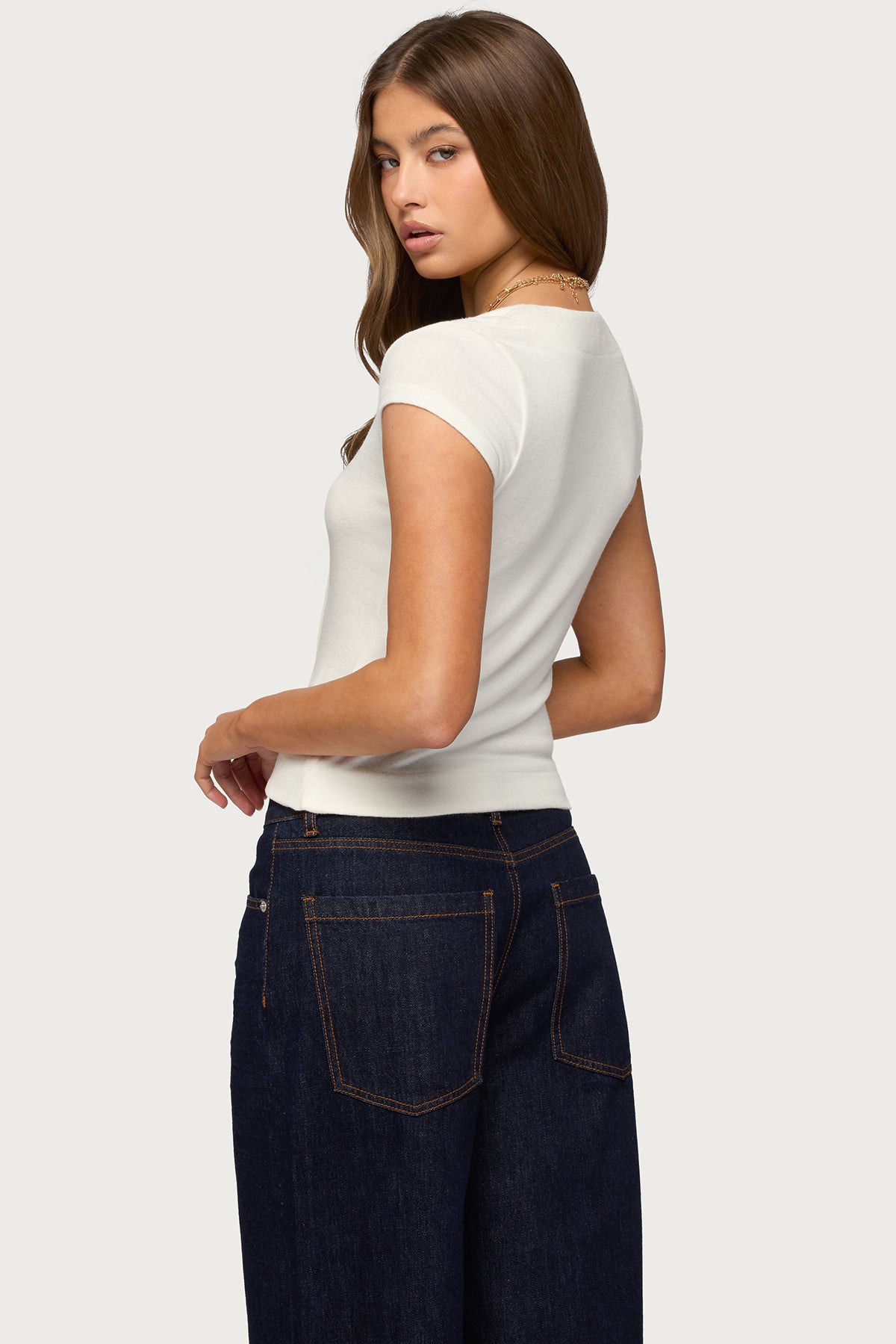 Blaunca Asymmetric Knit Top - Image 4