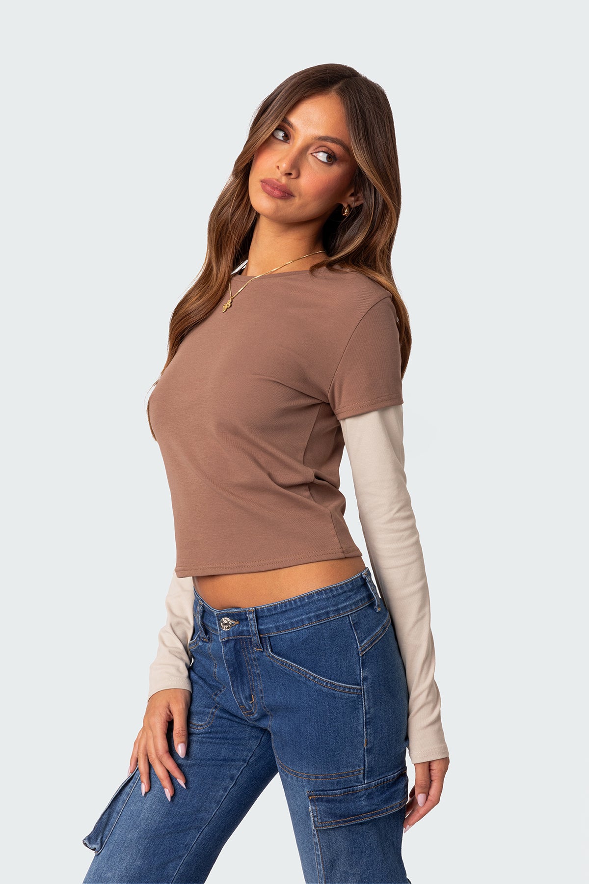 Mood Layered Long Sleeve T Shirt - Image 3
