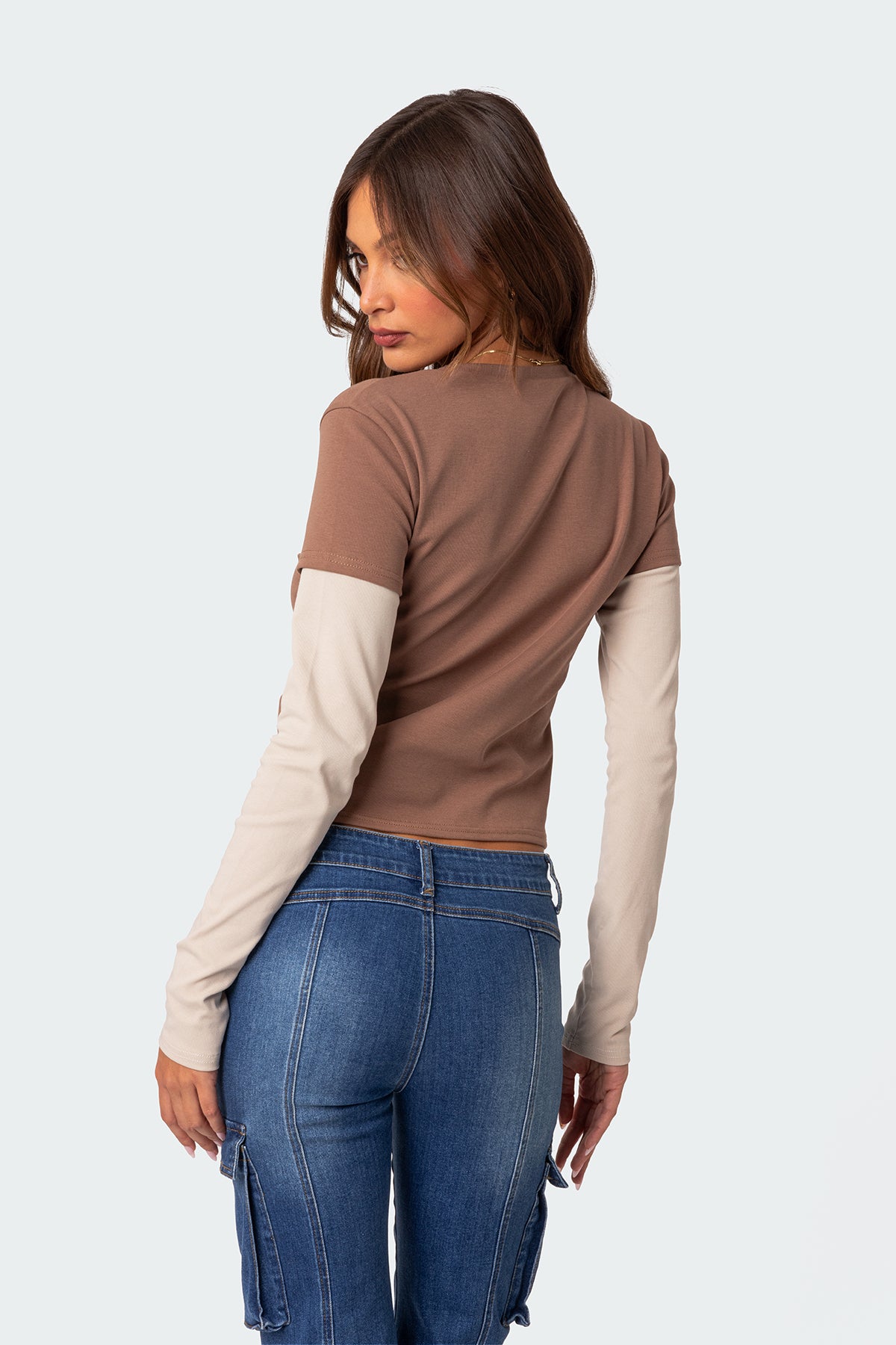 Mood Layered Long Sleeve T Shirt - Image 4