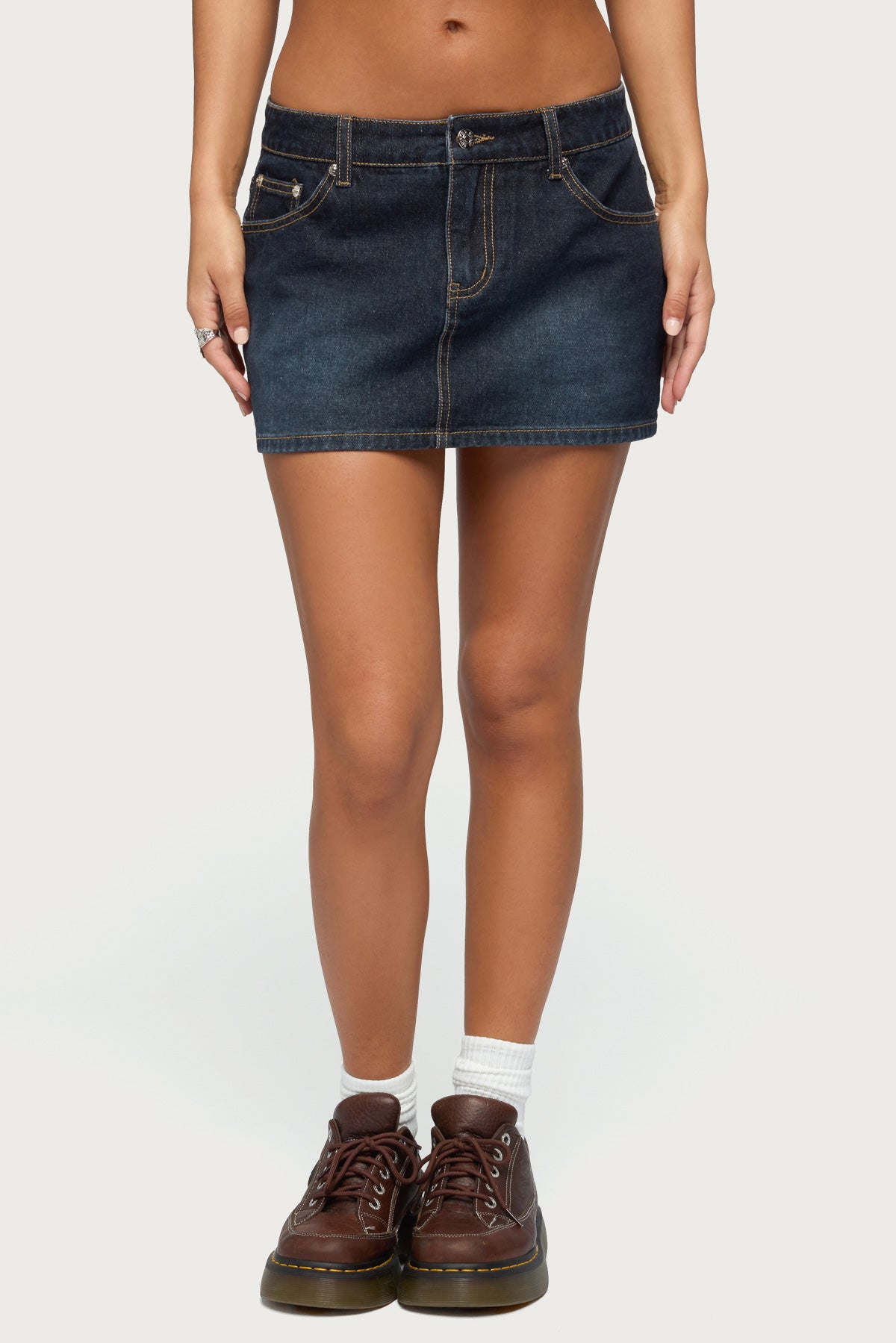 Chiara Denim Micro Skirt - Image 2