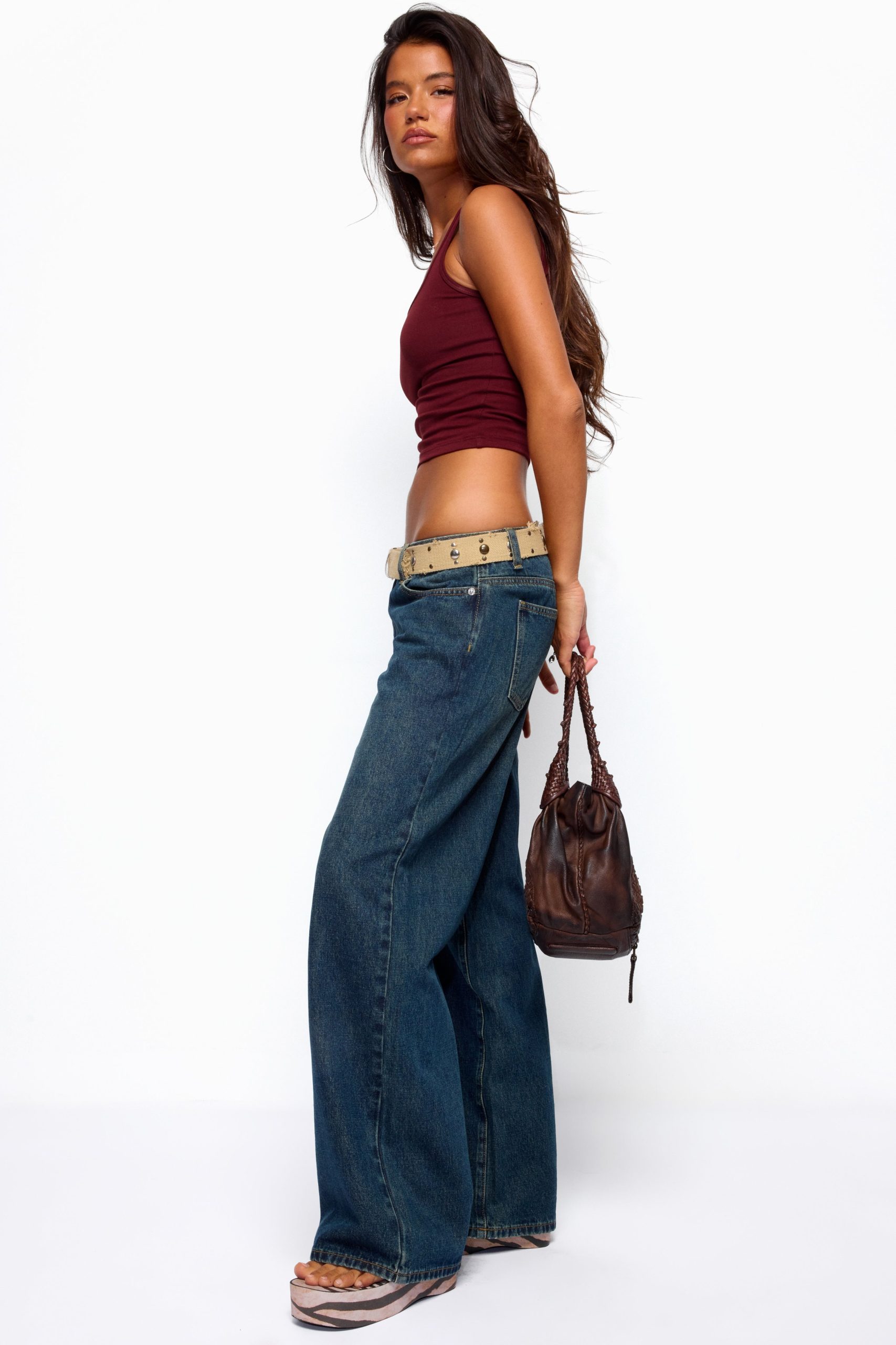 Raelynn Washed Low Rise Baggy Jeans - Image 3