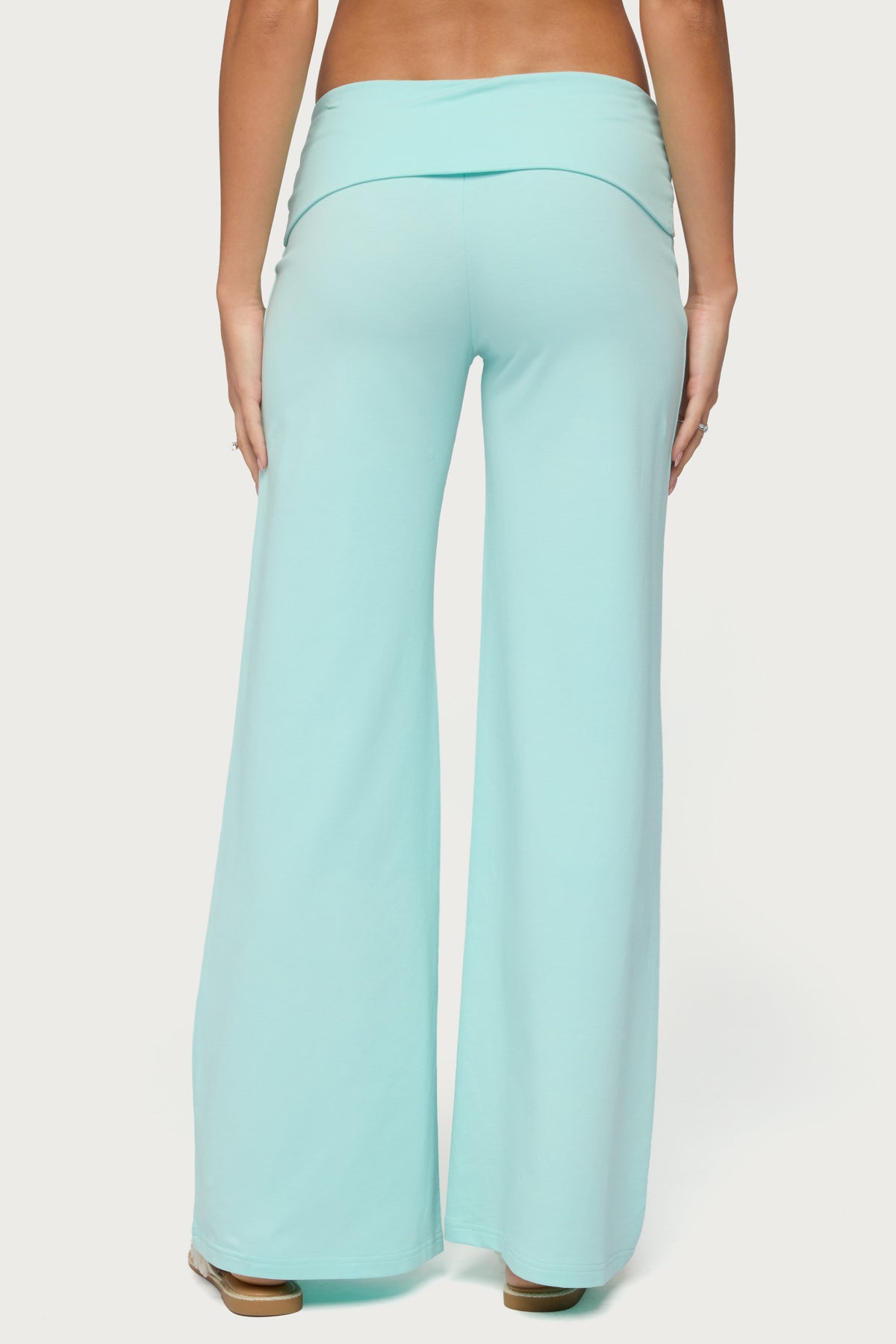 Wide Leg Foldover Pants - Image 4