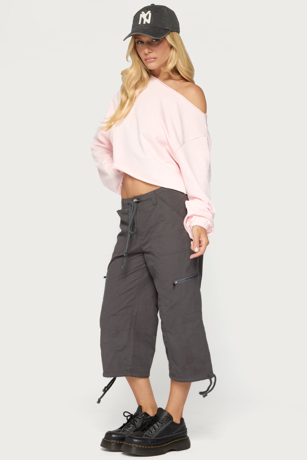 Aveline Off Shoulder Light Sweatshirt - Image 4