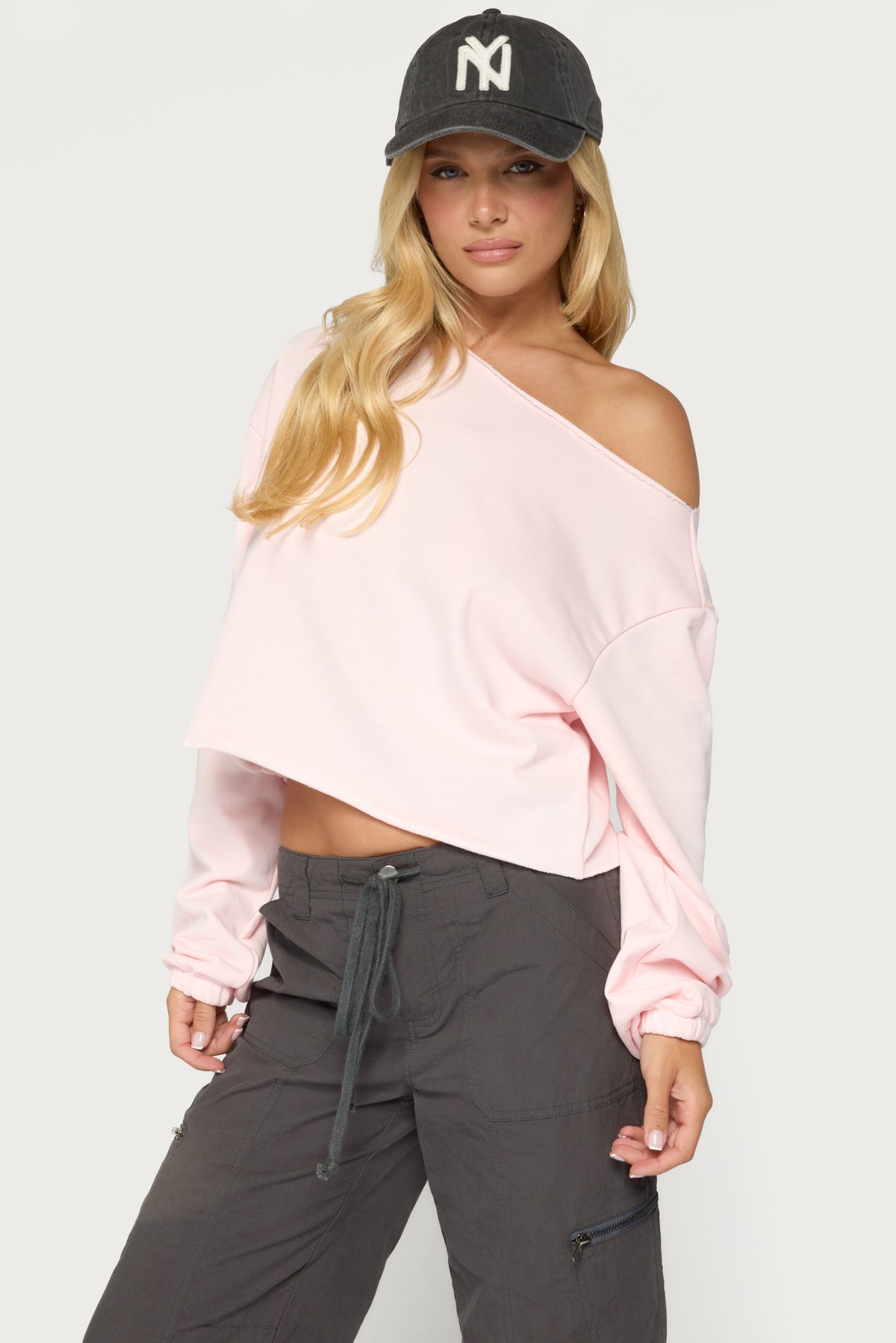 Aveline Off Shoulder Light Sweatshirt - Image 3