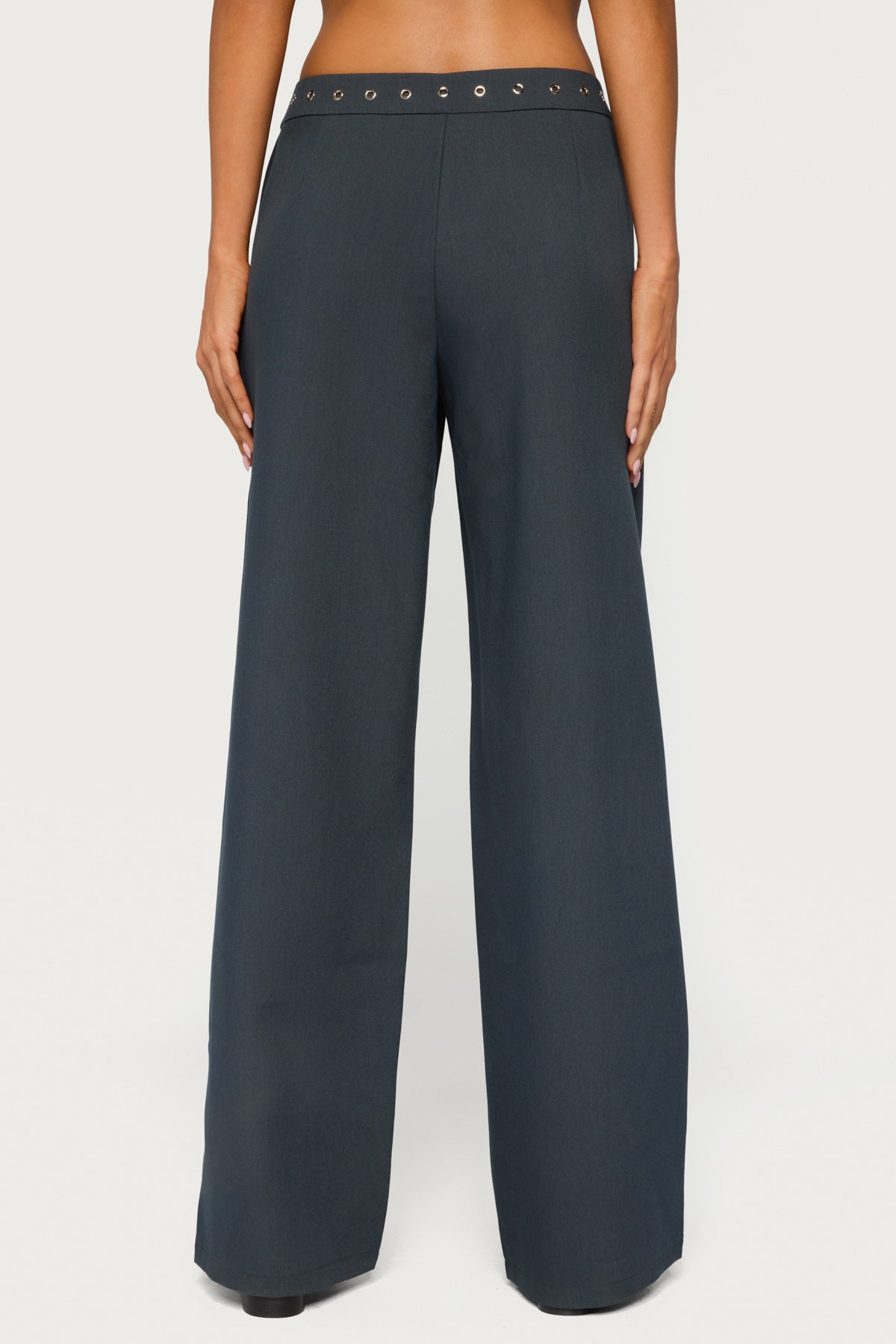 Ayve Eyelet Waist Straight Leg Pants - Image 5