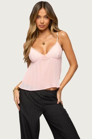 Rhian Lacey Pleated Babydoll Top