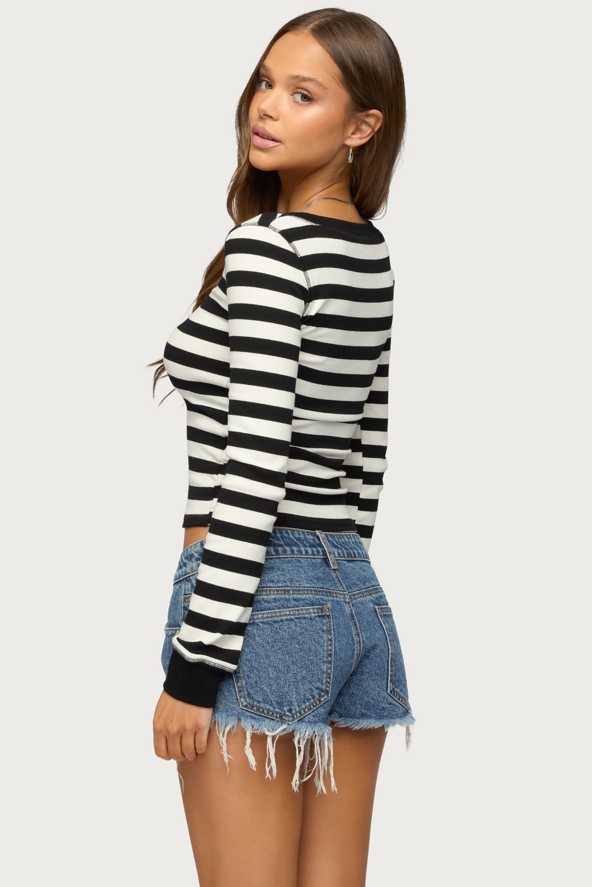 Rainey Striped Long Sleeve Top - Image 5