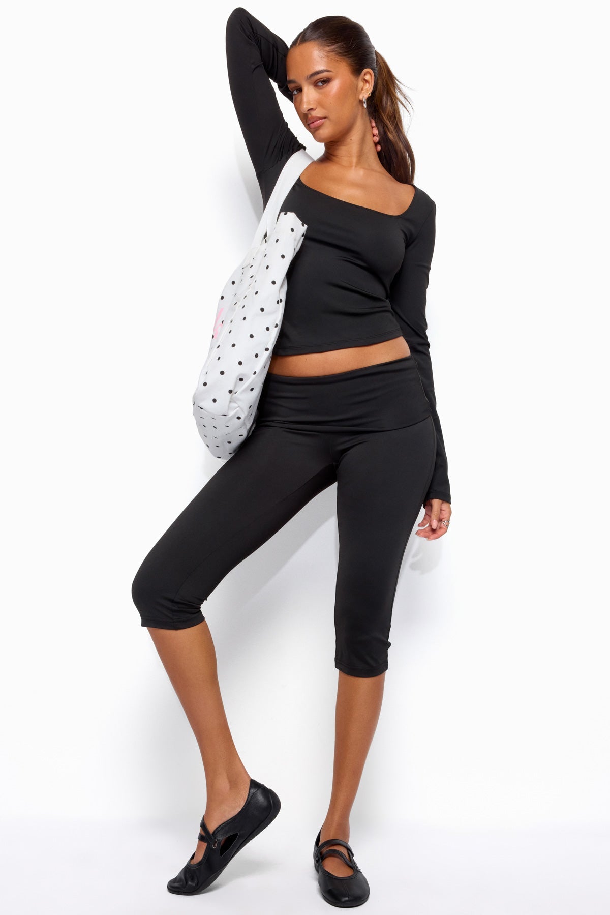 Hayden Square Neck Long Sleeve Top - Image 2