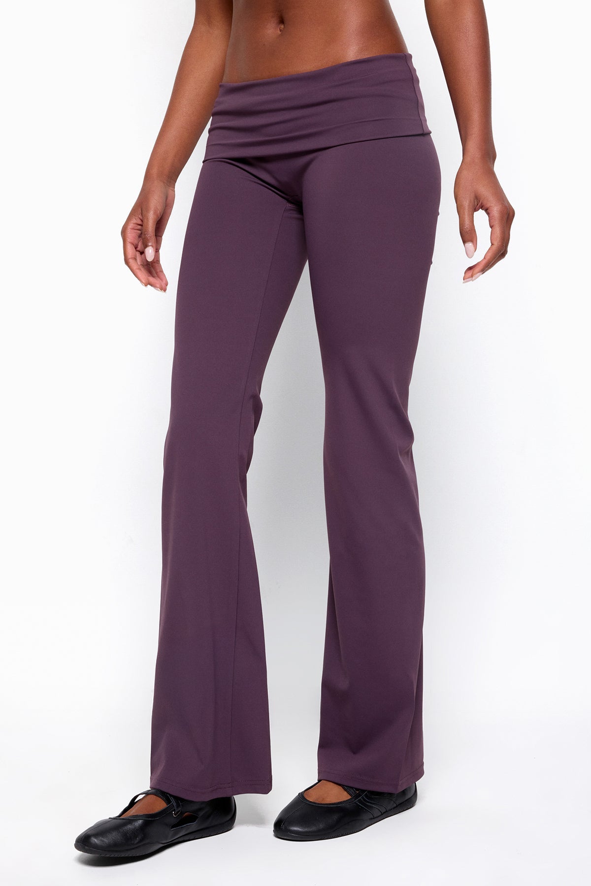 Oriane Foldover Flared Leggings - Image 4