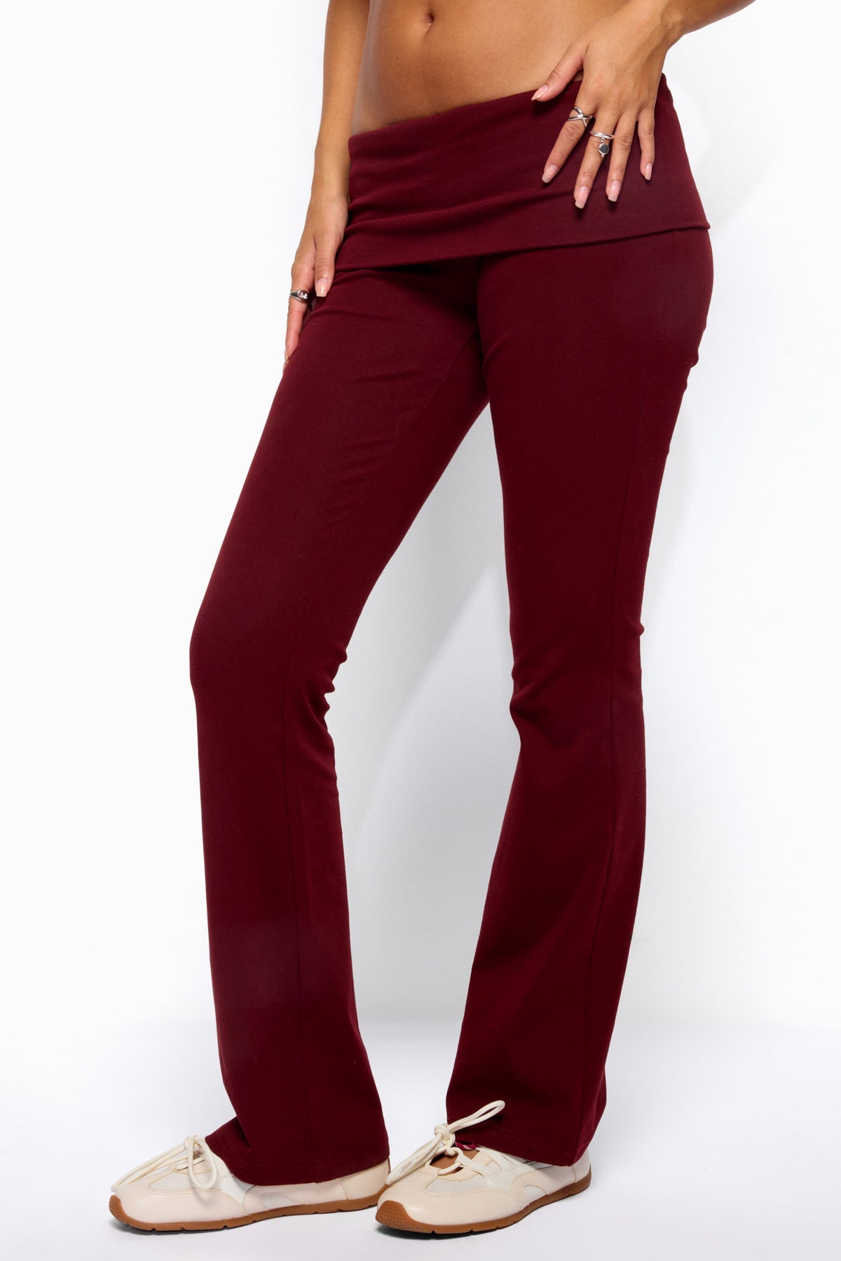 Ivanne Foldover Flared Pants - Image 4