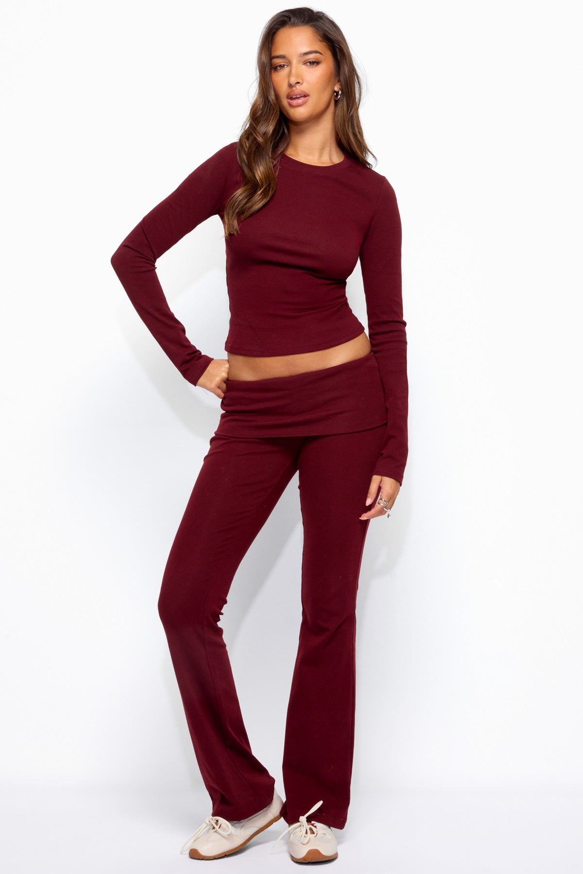 Ivanne Foldover Flared Pants