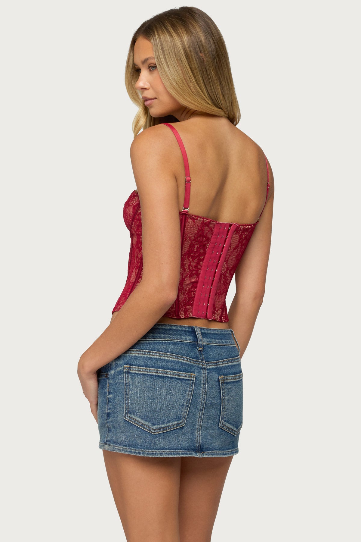 Saffire Detachable Straps Lace Corset - Image 5