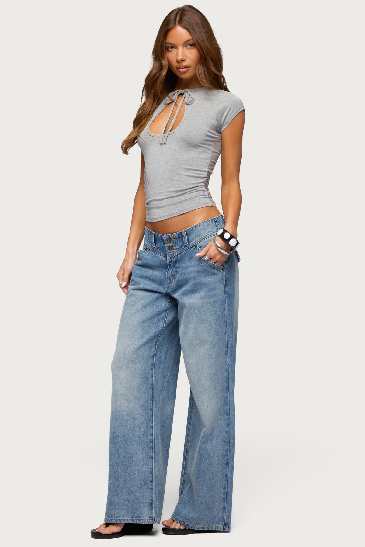 Karlah Keyhole Cutout Top - Image 4