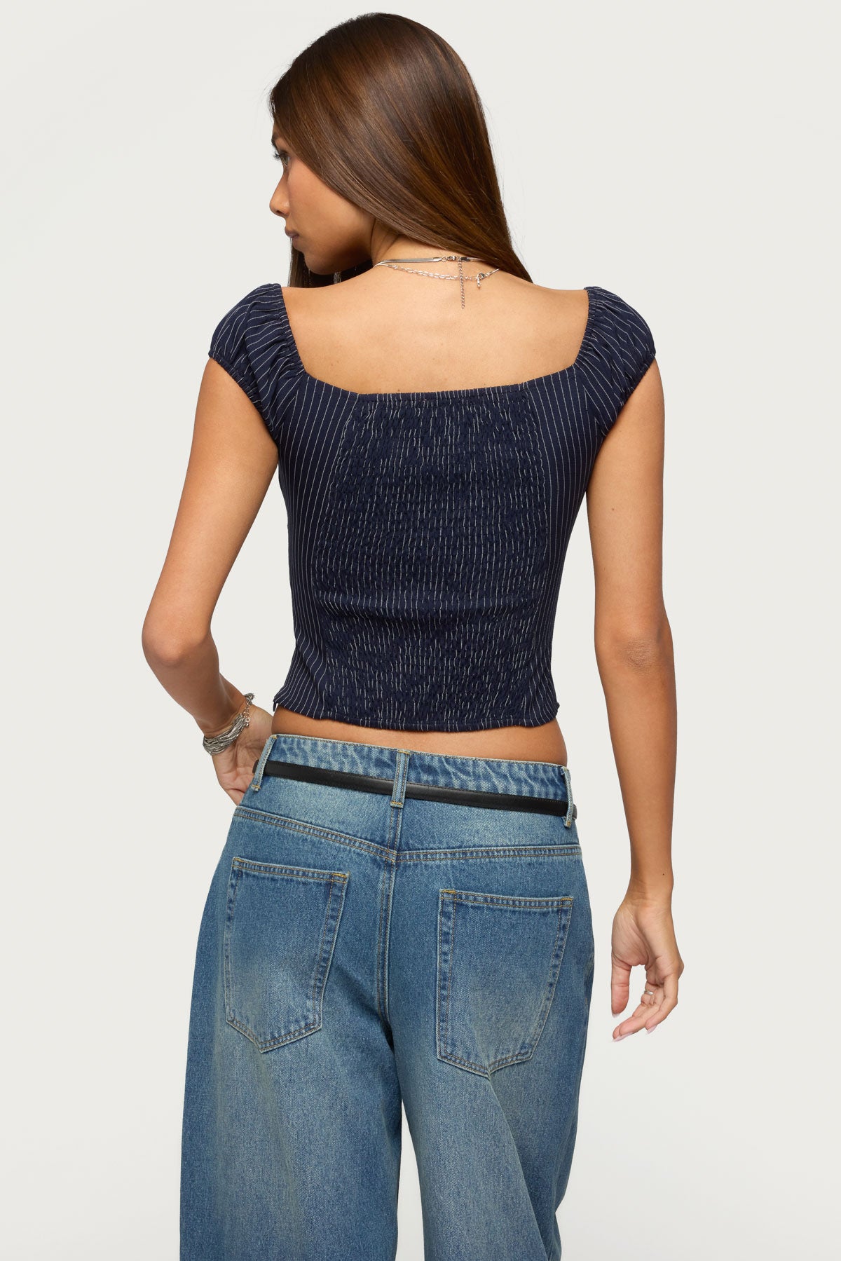 Eugenia Pinstripe Top - Image 4