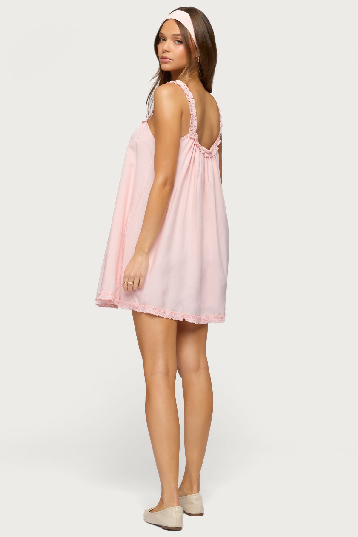 Christena Ruffle Mini Dress - Image 4