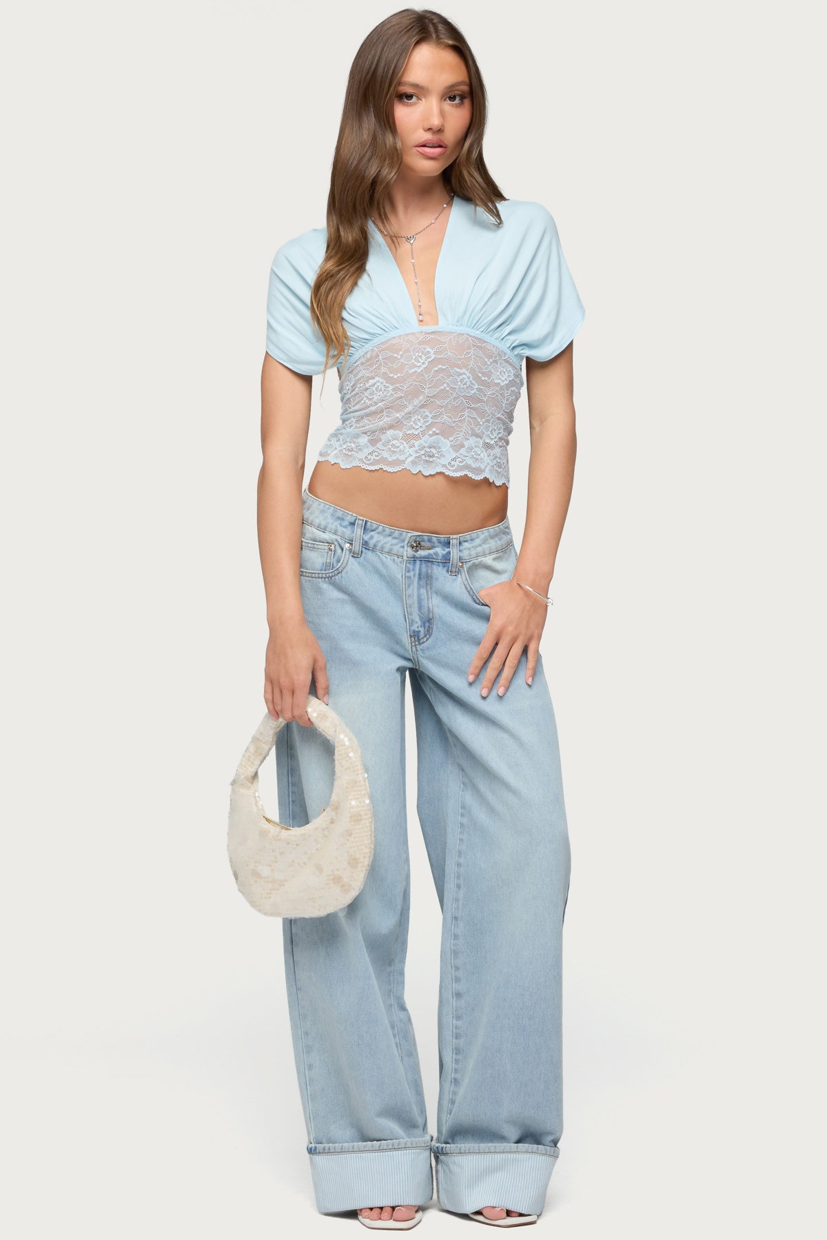 Eloria Lacey Flutter Tie Top - Image 2