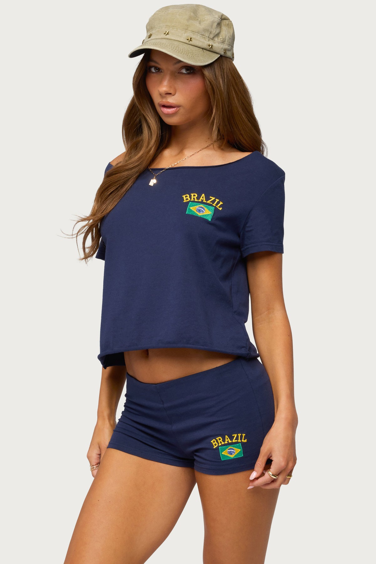 Brazilian Babe Off Shoulder T Shirt - Image 4