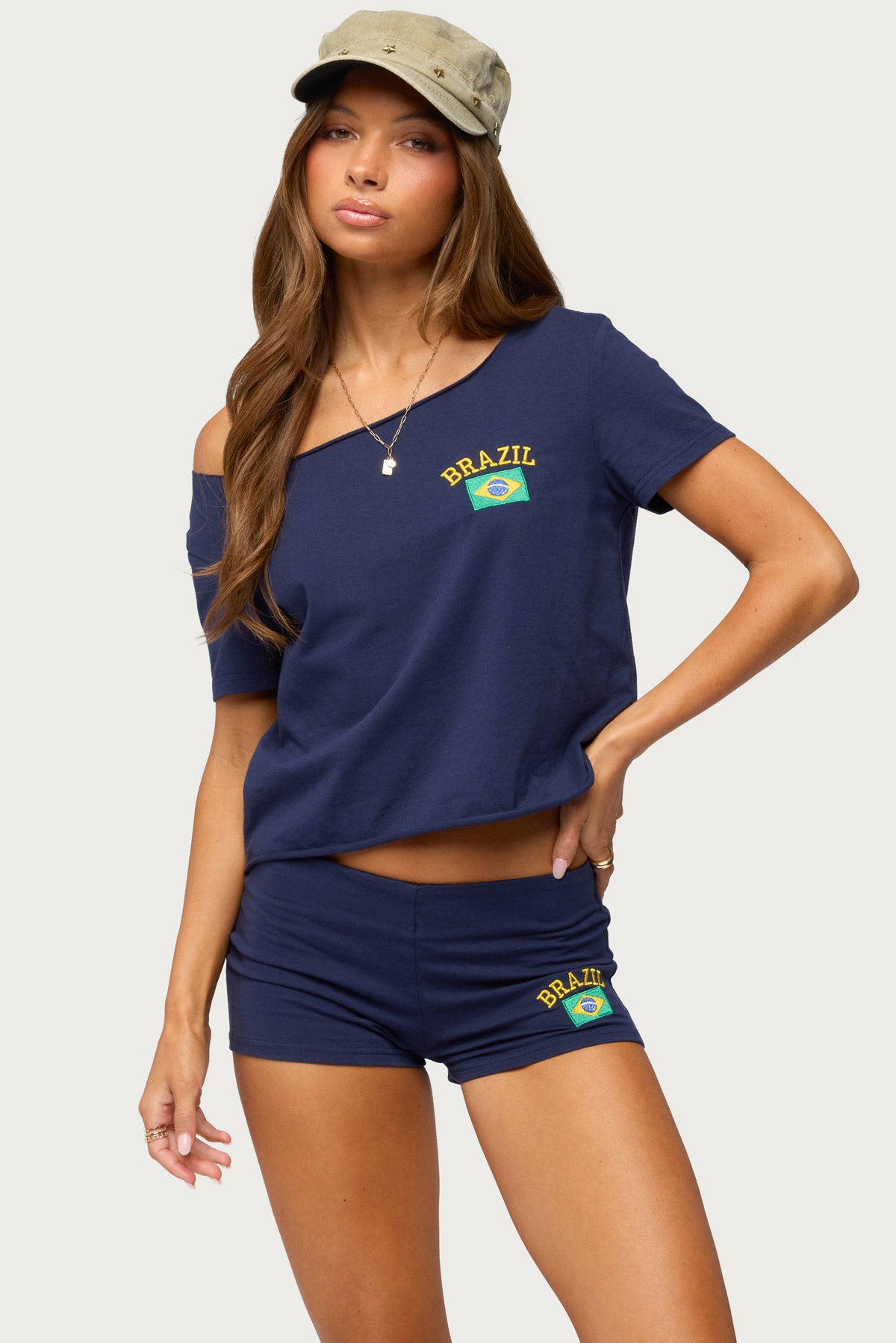 Brazilian Babe Off Shoulder T Shirt - Image 2