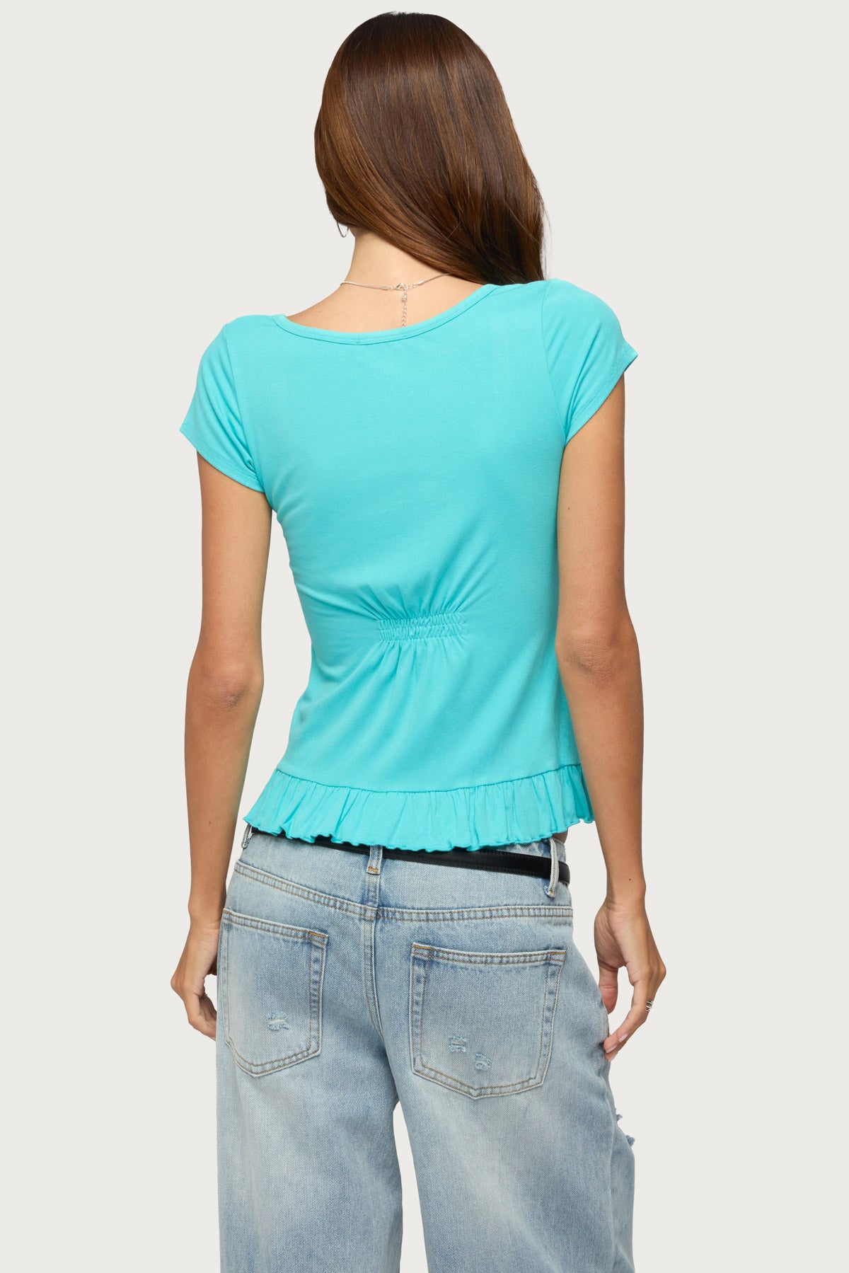Liliannah Ruffle Babydoll Top - Image 5