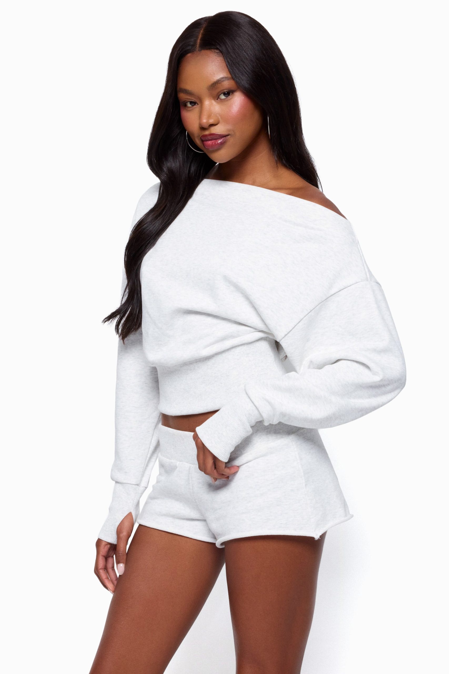 Hennie Off Shoulder Sweatshirt - Image 2