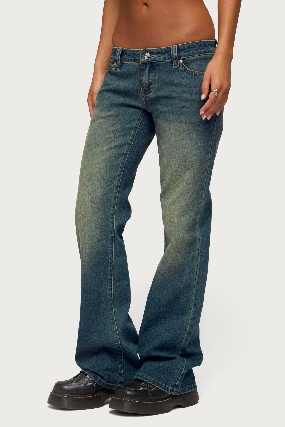 Moonie Low Rise Bootcut Jeans - Image 3