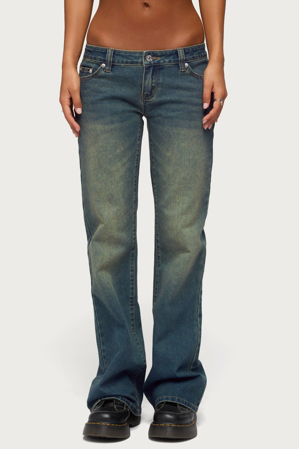 Moonie Low Rise Bootcut Jeans - Image 2