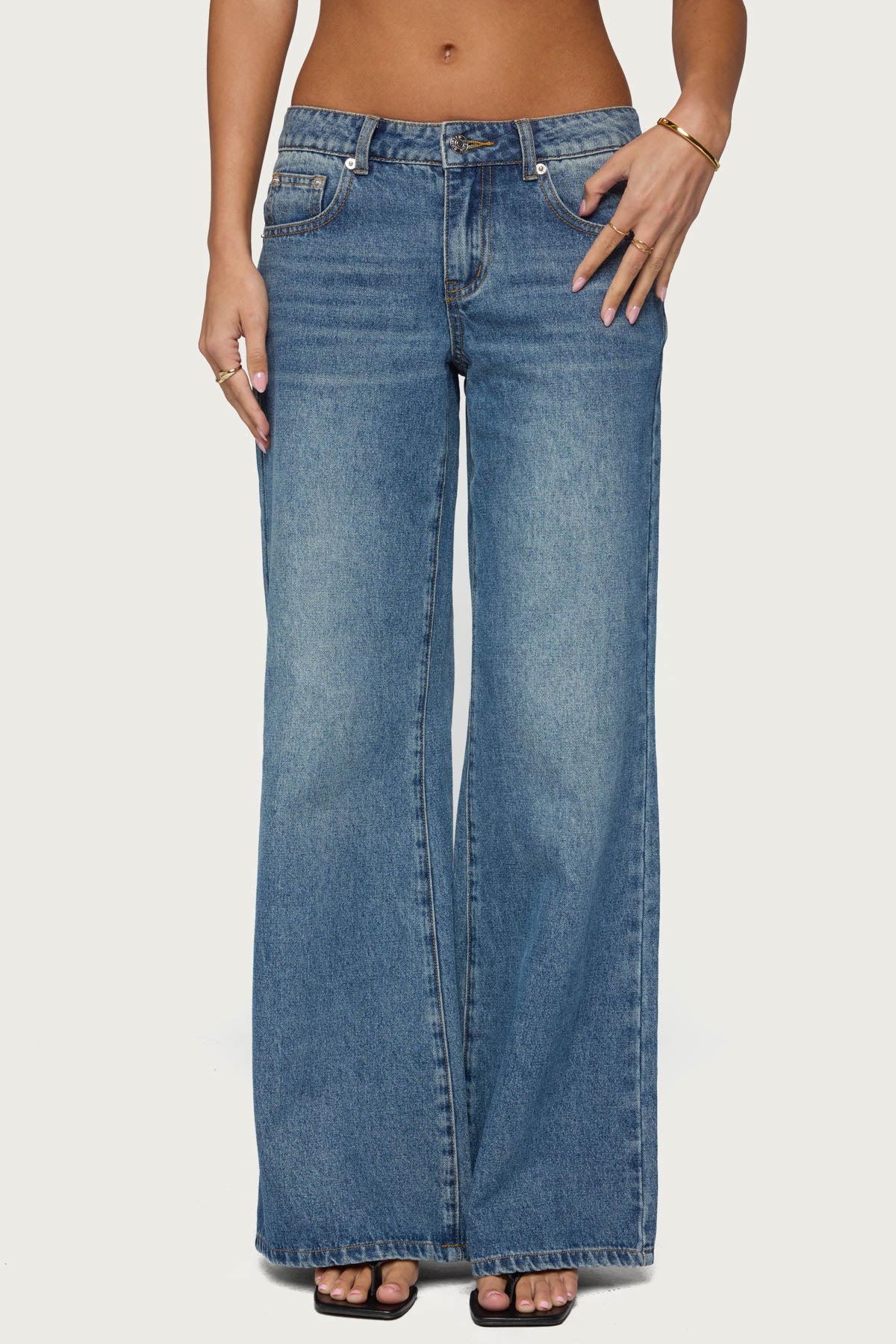 Casta Heart Low Rise Baggy Jeans - Image 2