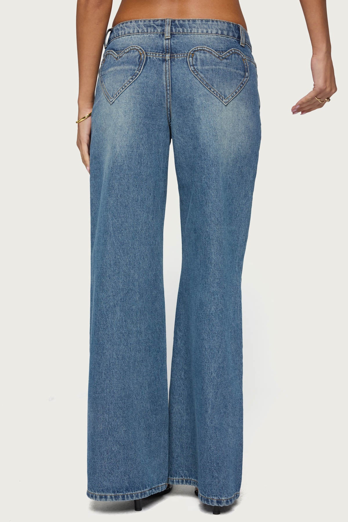 Casta Heart Low Rise Baggy Jeans - Image 5