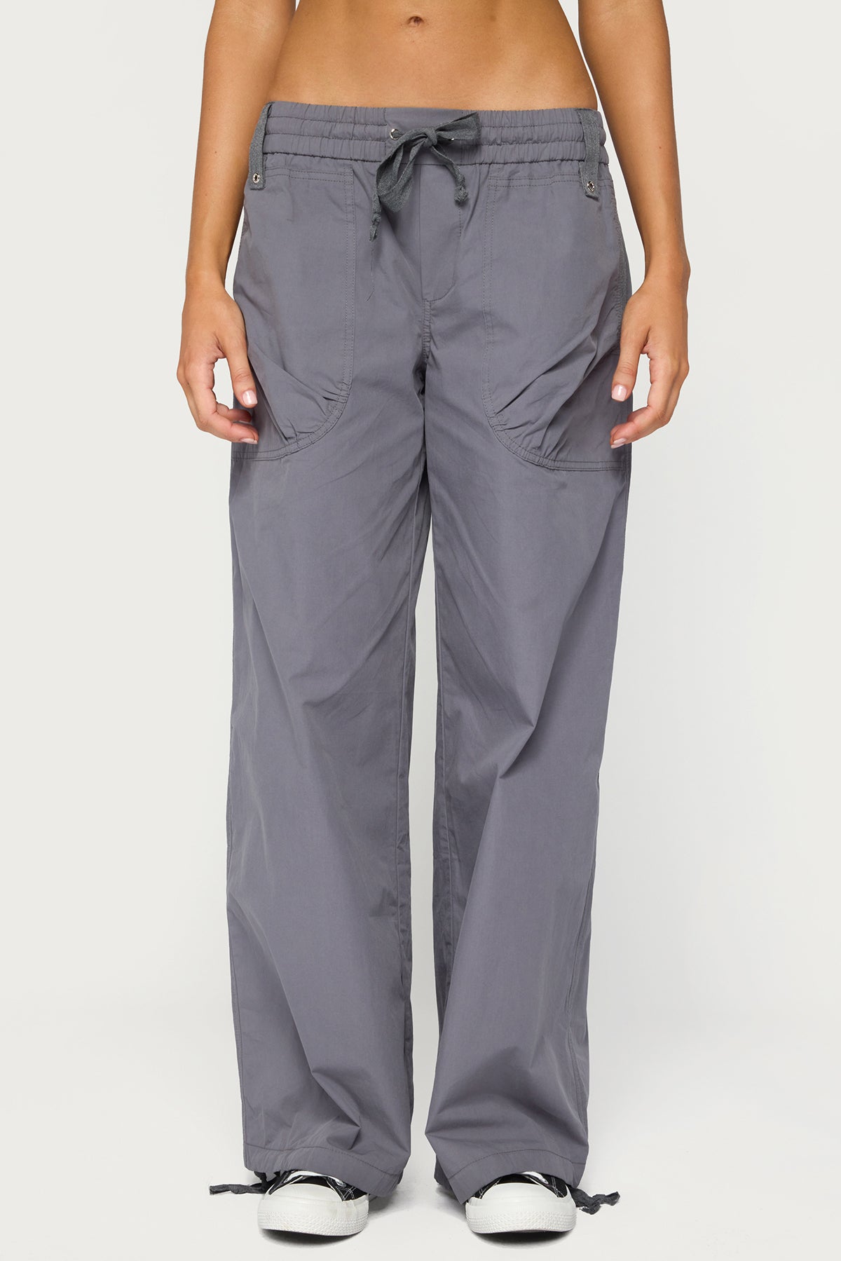 Kathleen Oversized Cotton Cargo Pants - Image 2