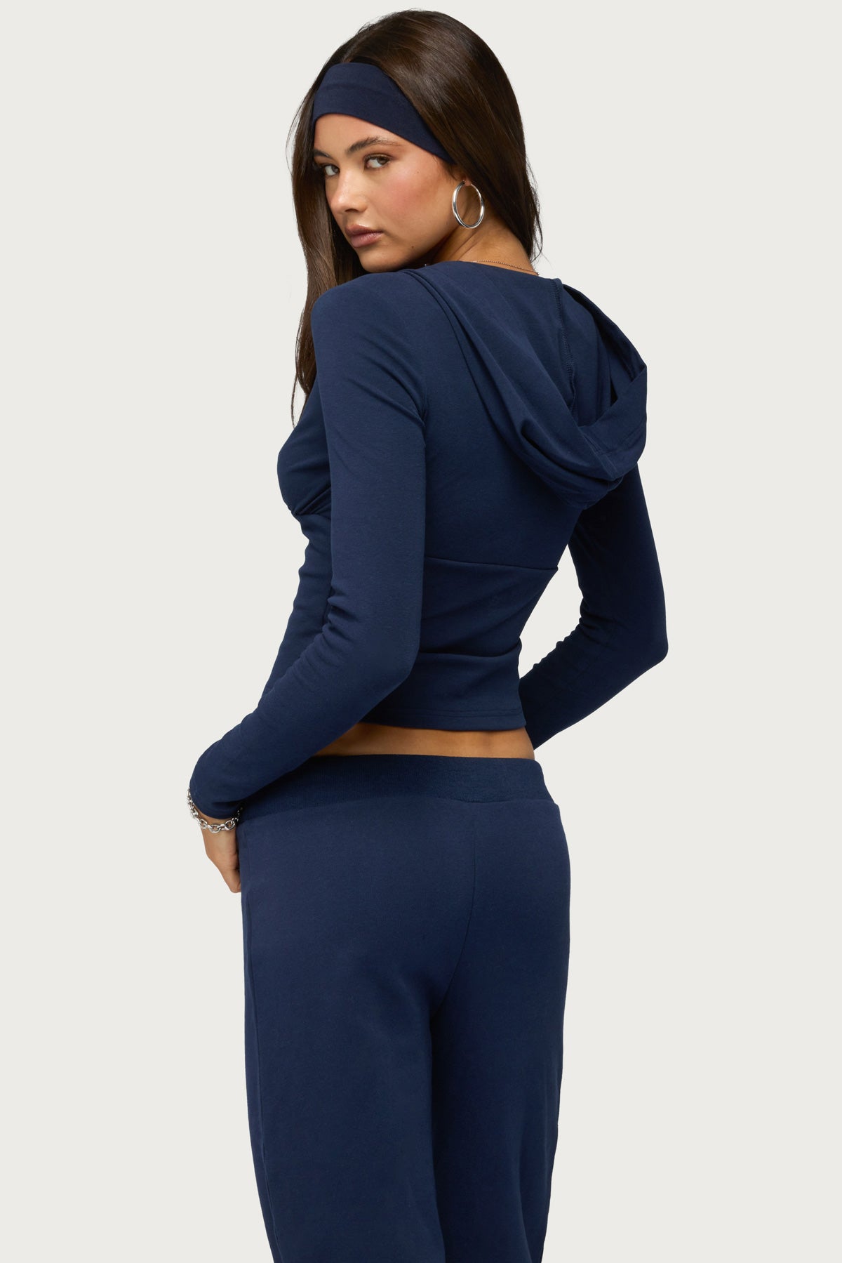 Natashah Hooded Long Sleeve Top - Image 4