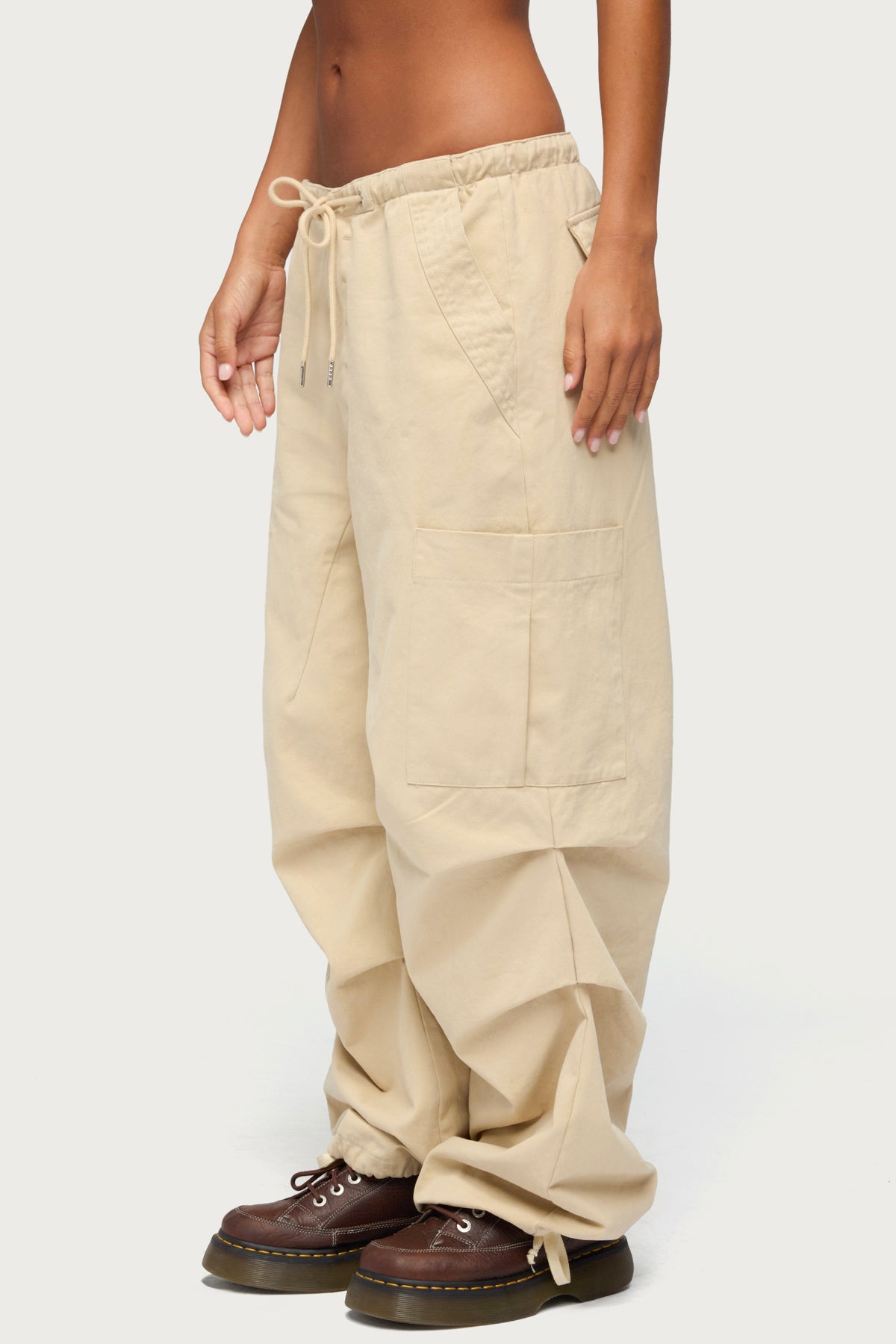 Emzi Baggy Cotton Cargo Pants - Image 2