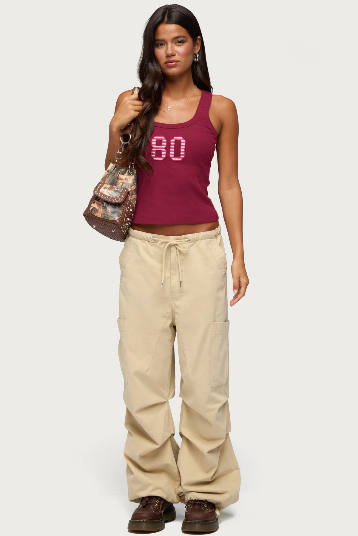 80 Stripey Ribbed Tank Top - Image 2
